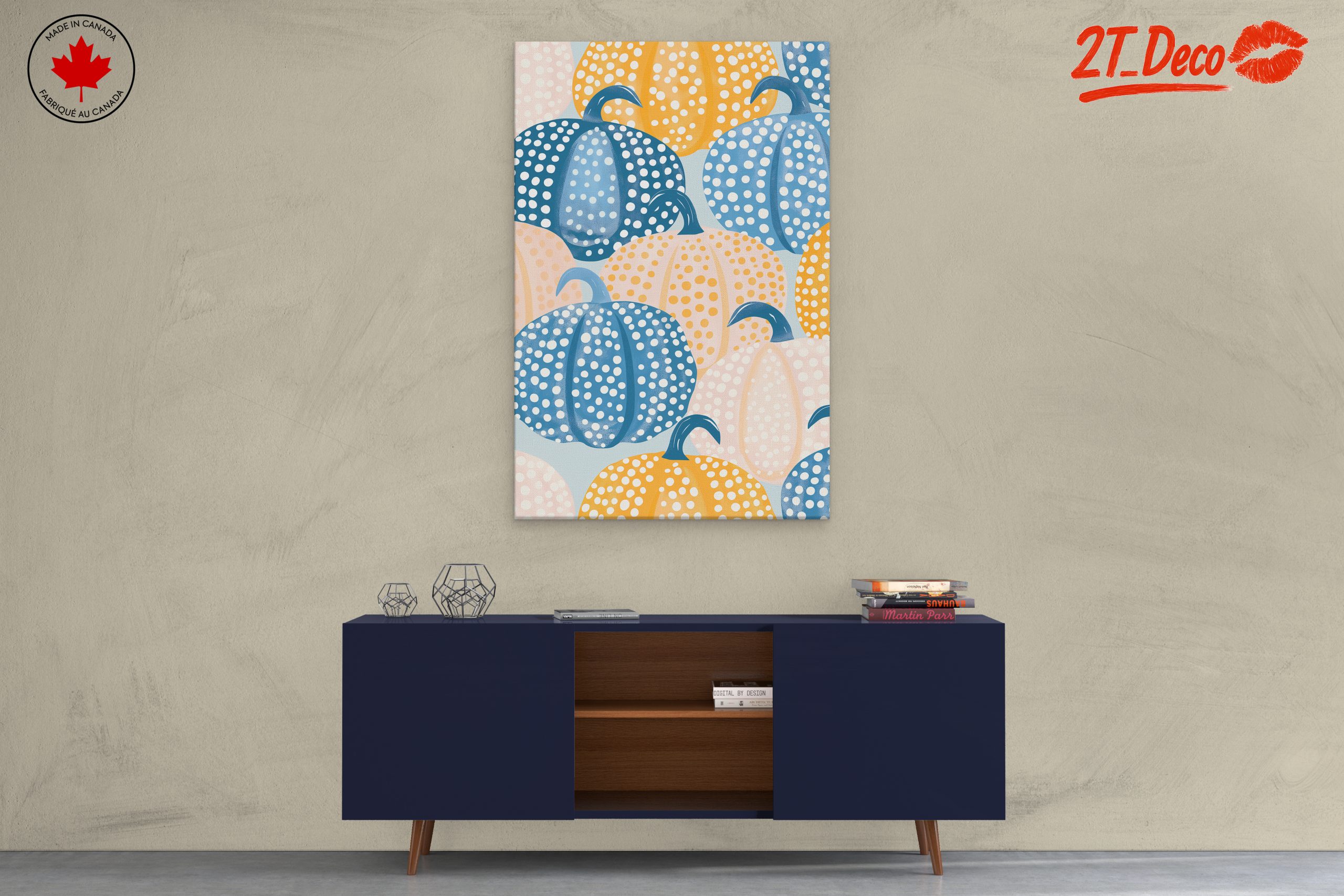 Stylized Abstract Pumpkin Design - Image 3
