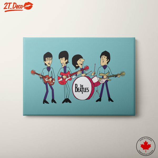 The Beatles Cartoon Art Illustration