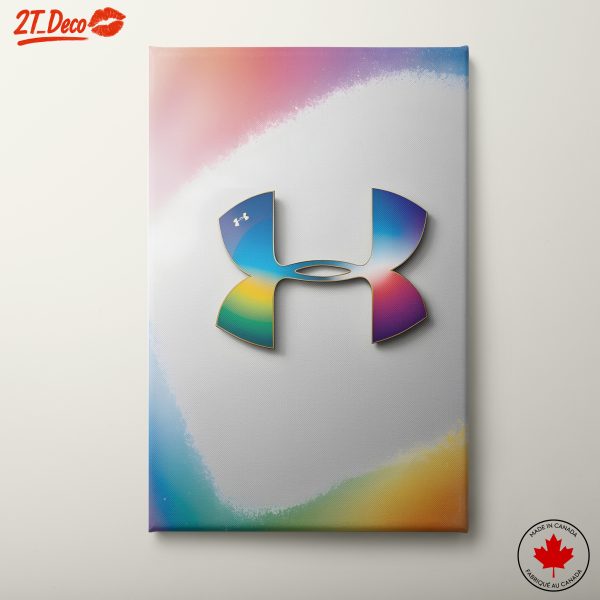 Under Armour Logo Art with Colorful Splash