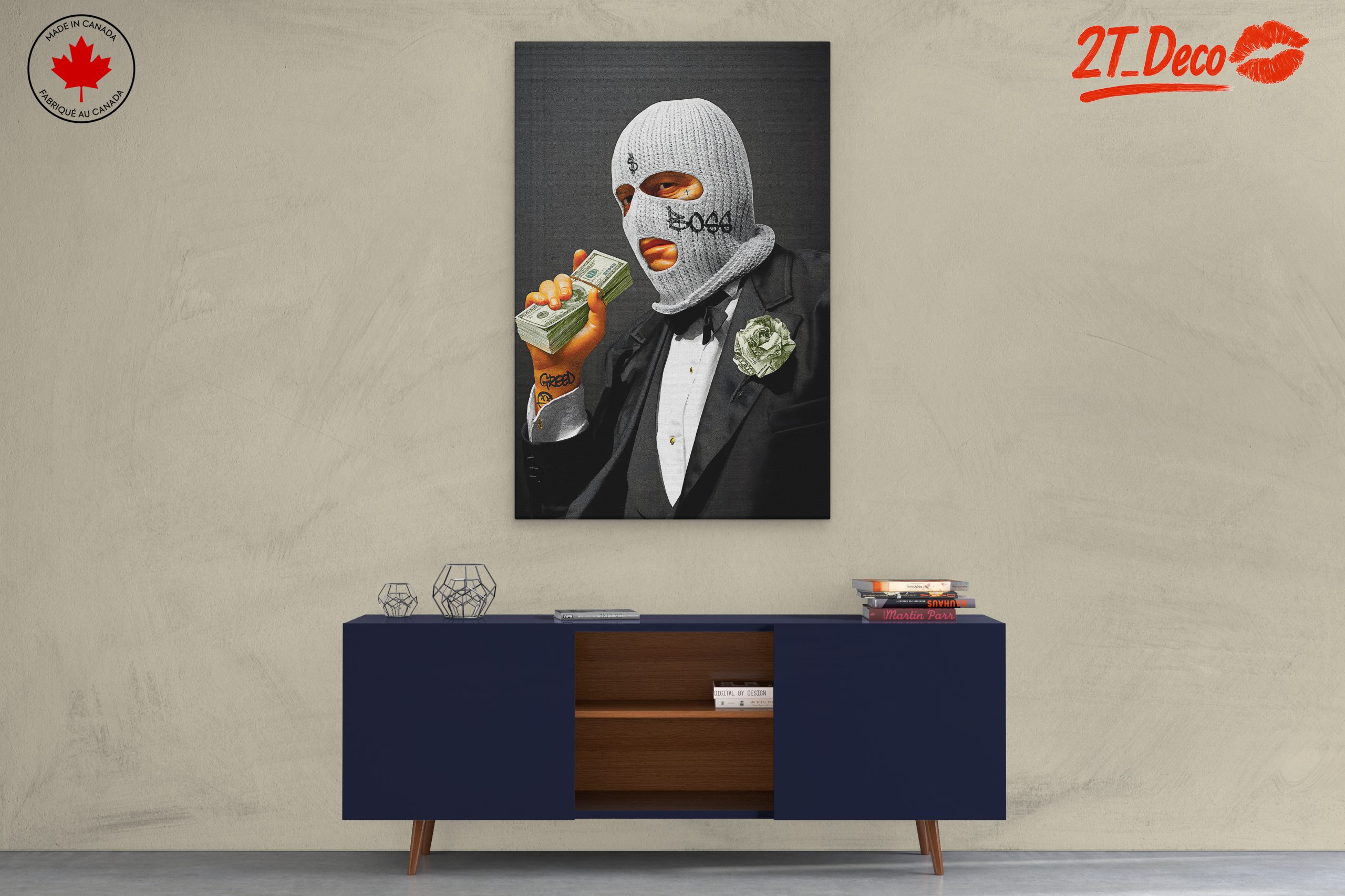 Contemporary Street Art Featuring Money and Power - Image 3