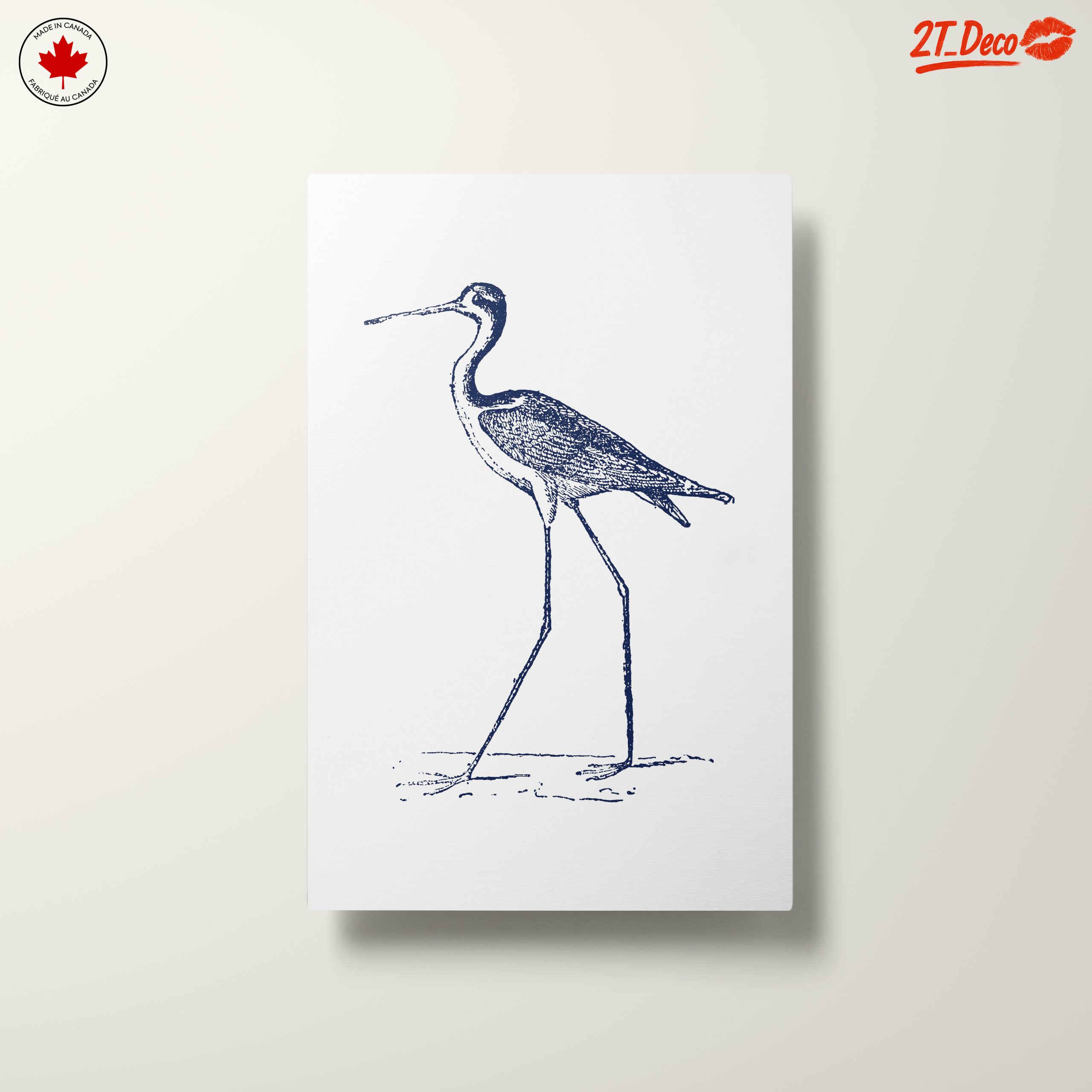 Elegant Bird Illustration in Blue - Image 10
