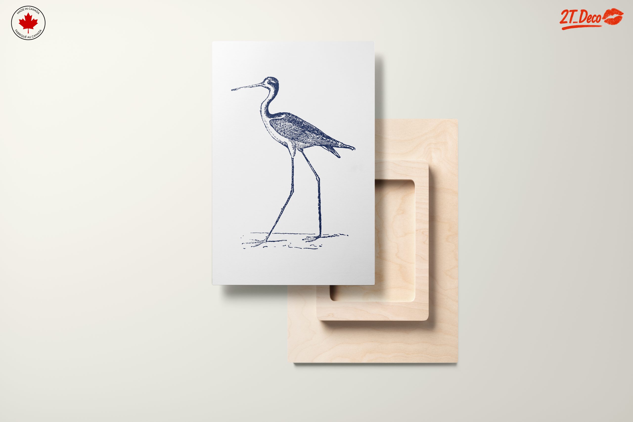 Elegant Bird Illustration in Blue - Image 11