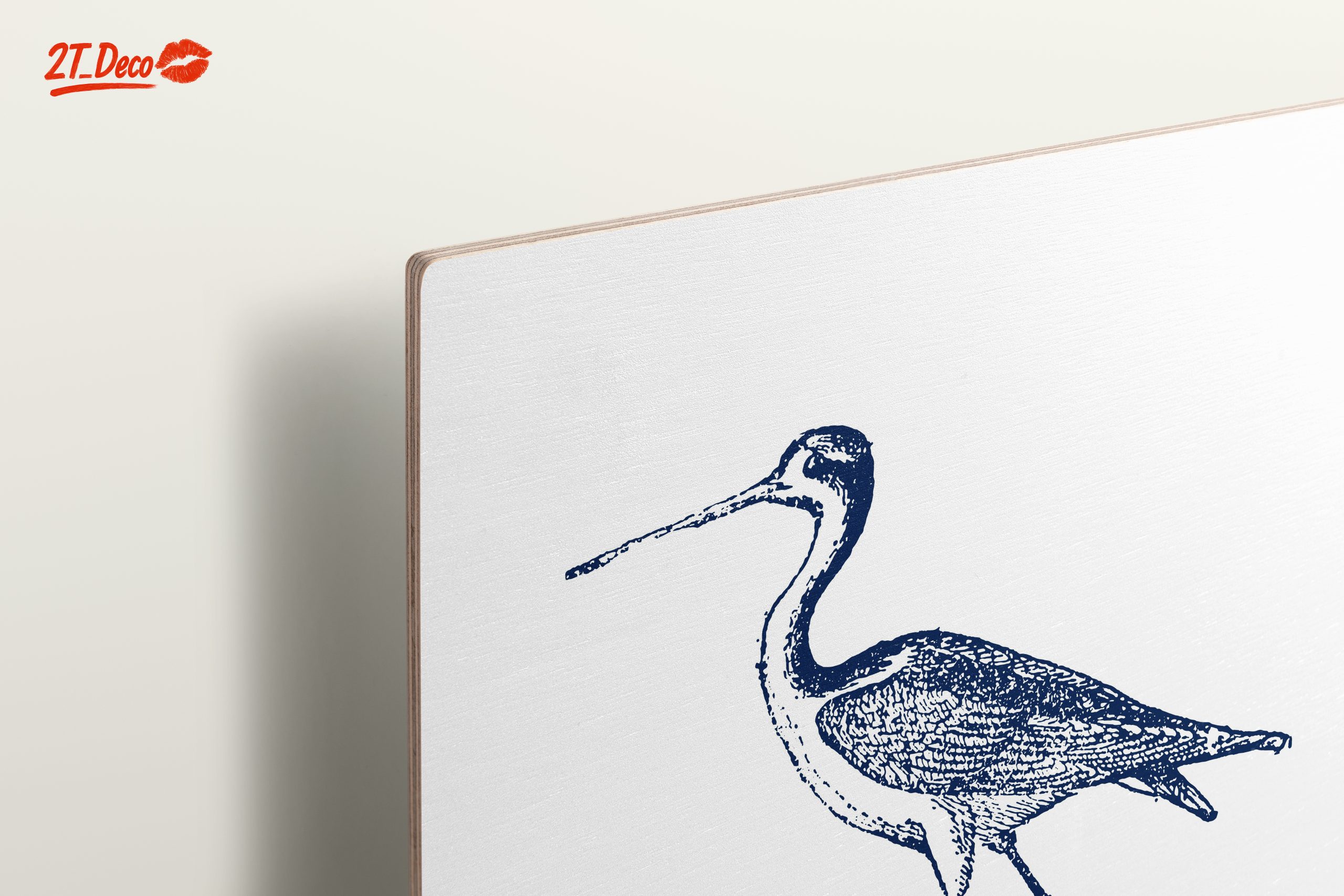 Elegant Bird Illustration in Blue - Image 15
