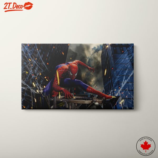 Dynamic Spider Man Comic Art