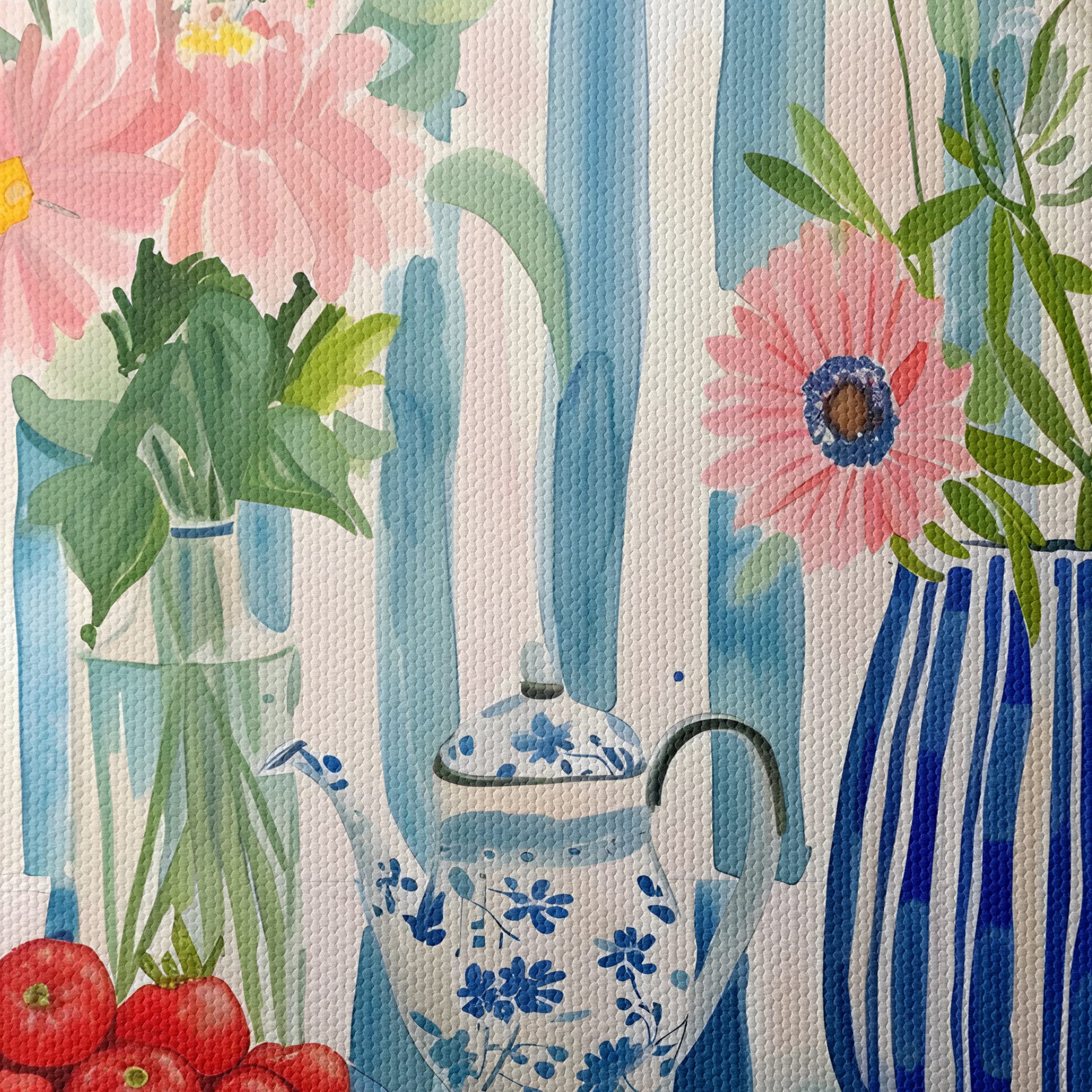 Colorful Food Still Life with Flowers - Image 4
