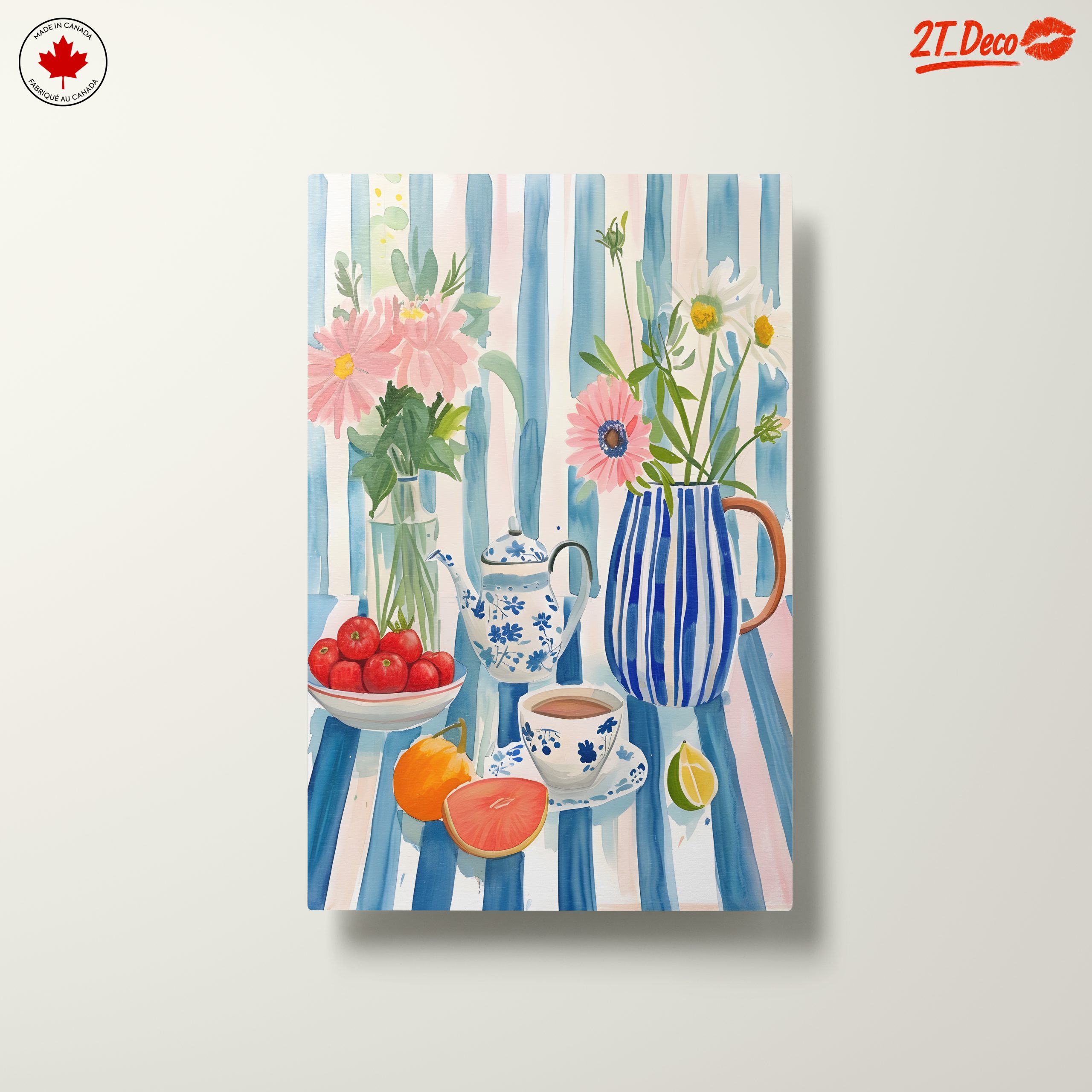 Colorful Food Still Life with Flowers - Image 10