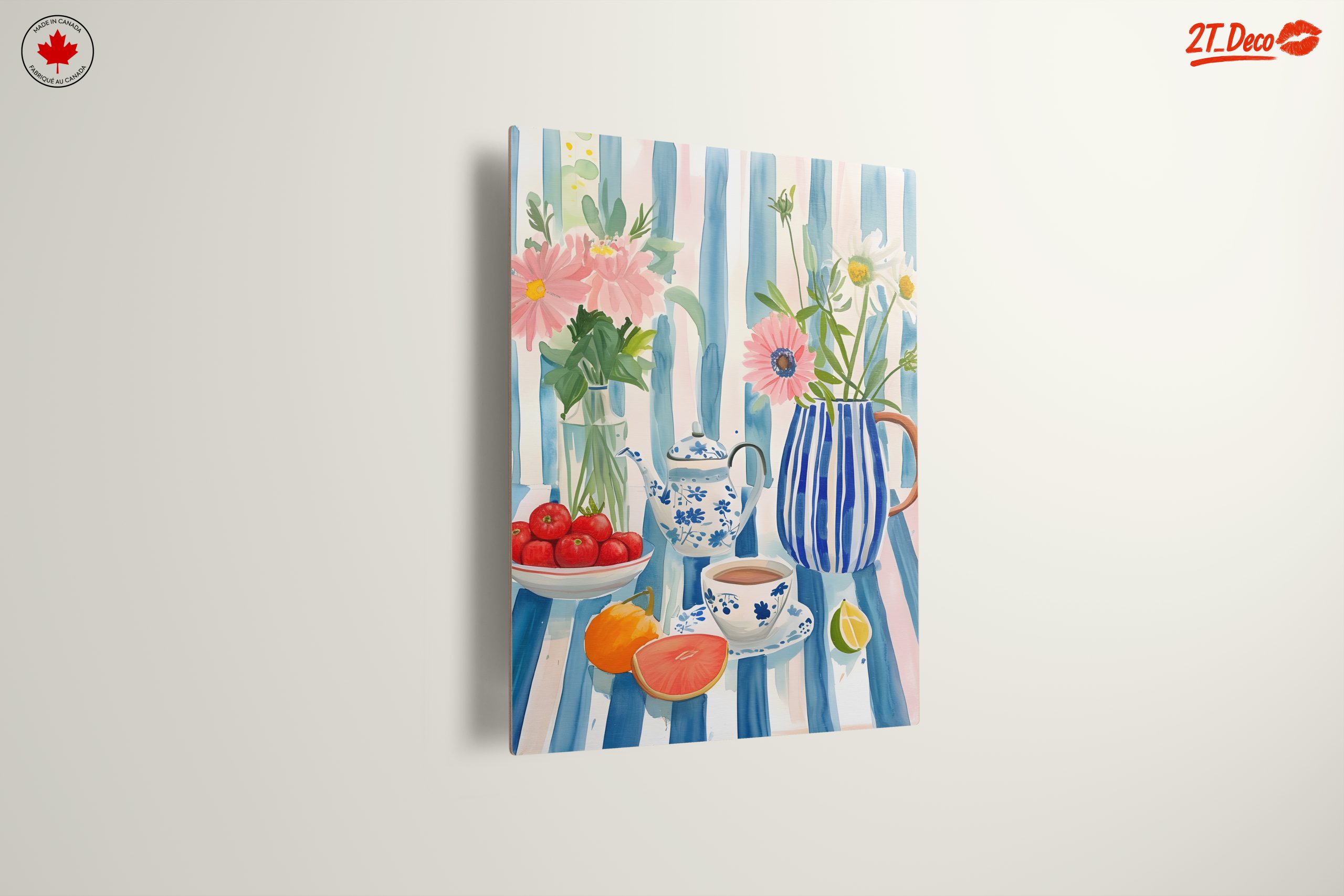 Colorful Food Still Life with Flowers - Image 13