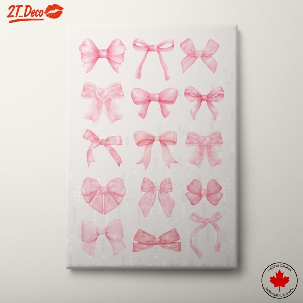 Delicate Pink Ribbon Art for Stylish Decor