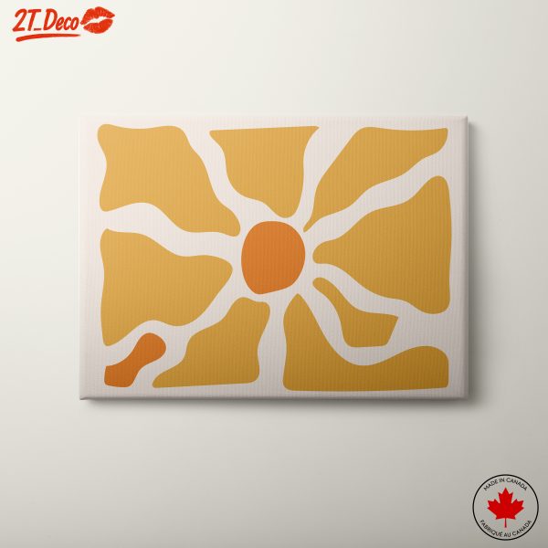 Warm Abstract Sunburst Design