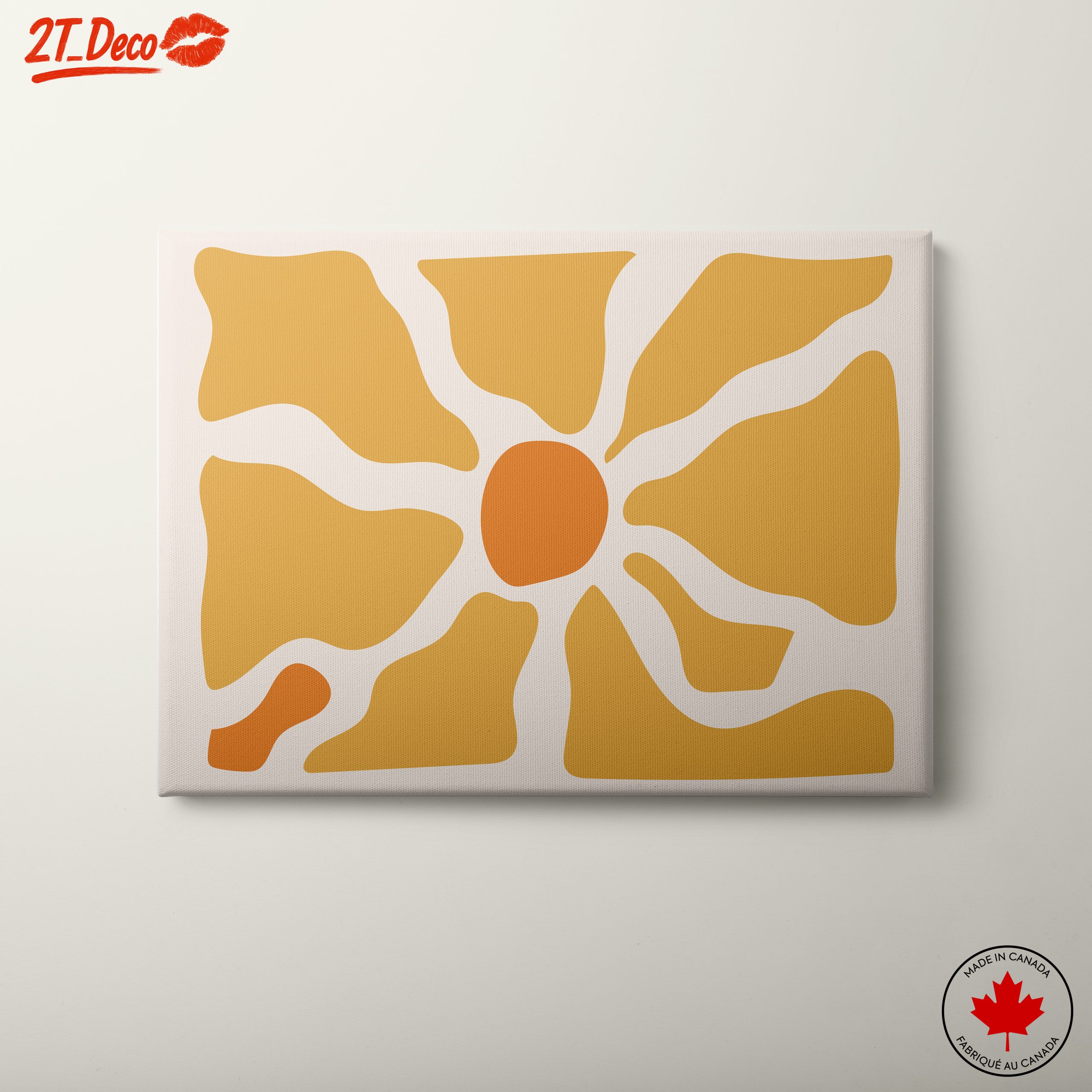 Warm Abstract Sunburst Design