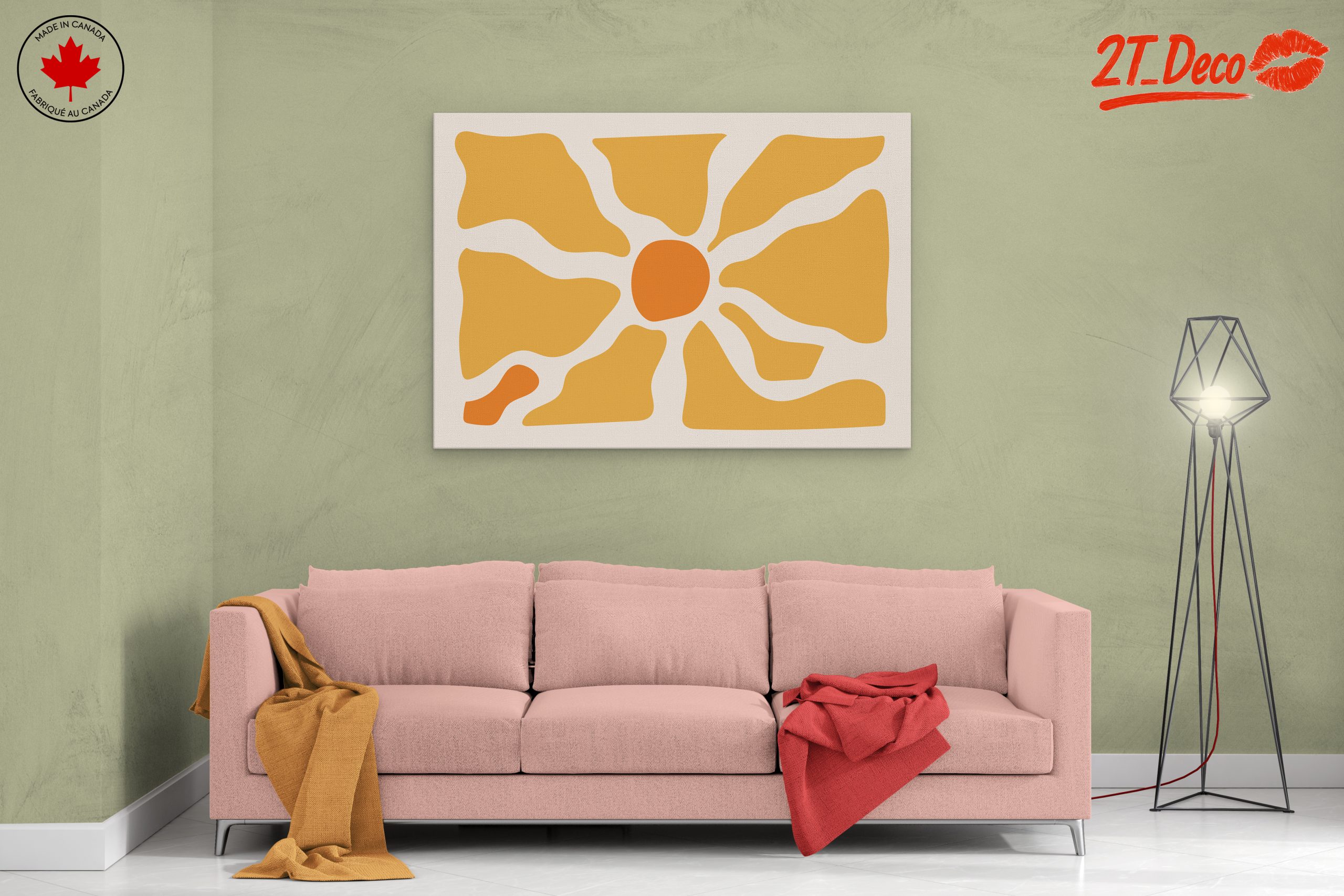 Warm Abstract Sunburst Design - Image 2