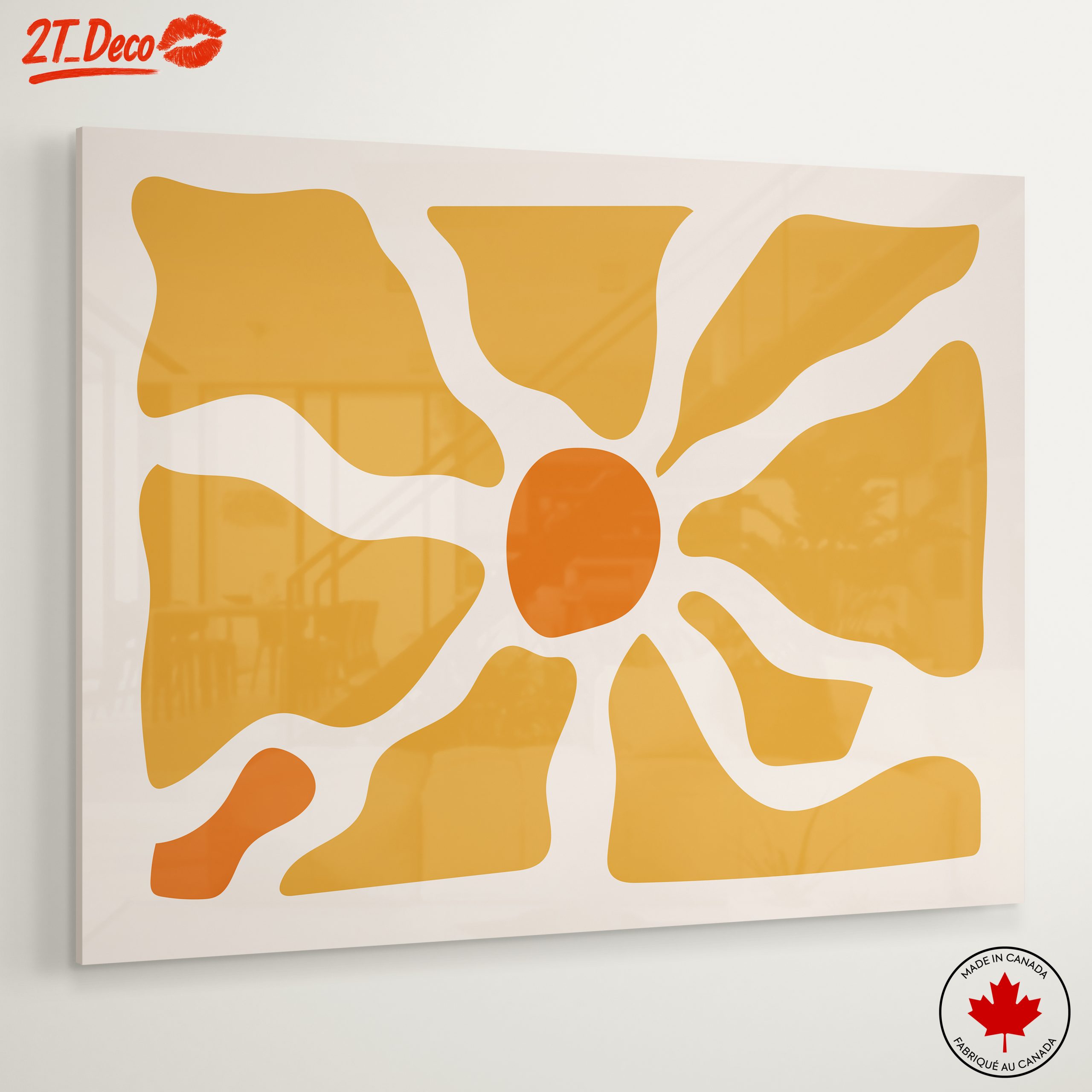 Warm Abstract Sunburst Design - Image 6
