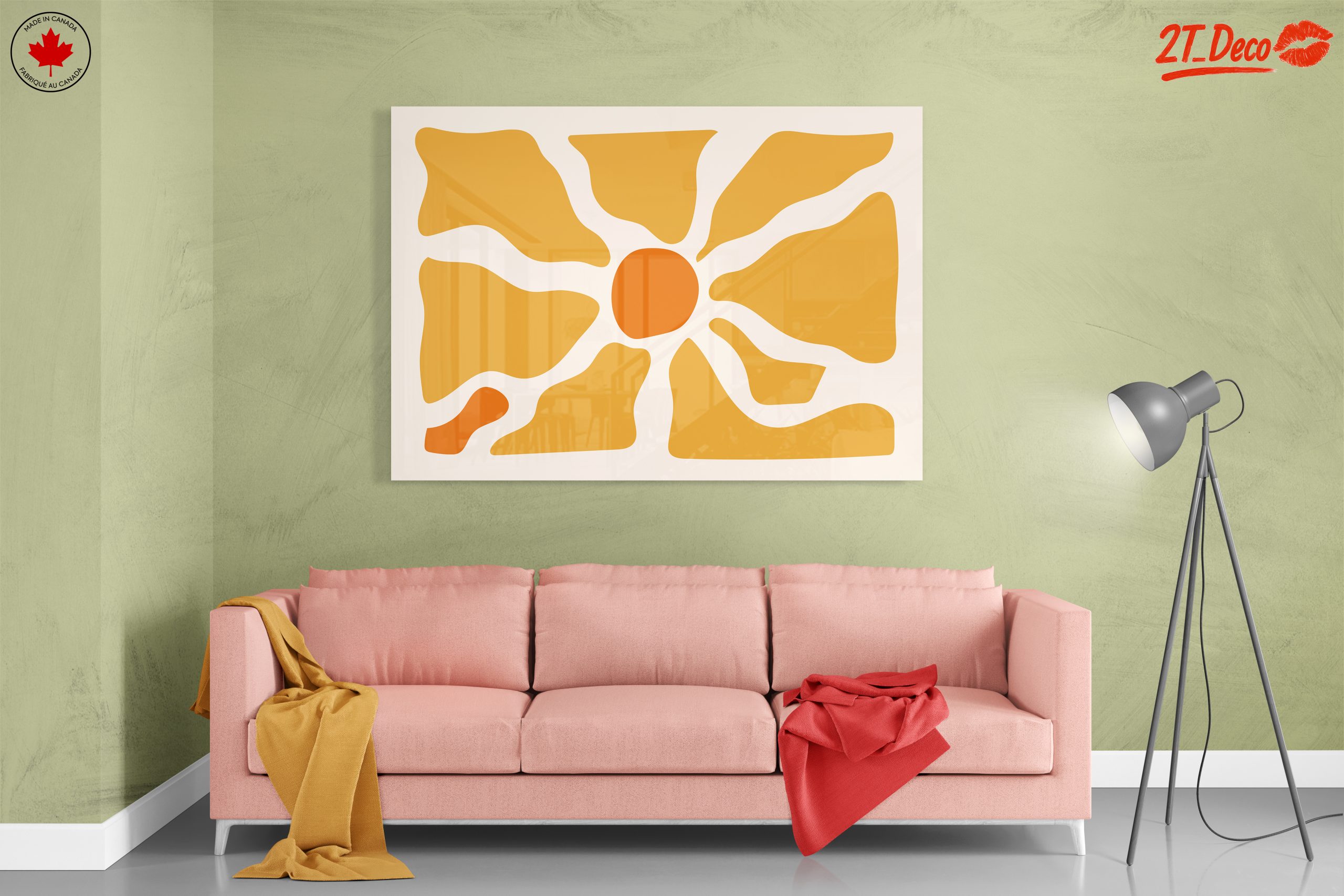 Warm Abstract Sunburst Design - Image 7