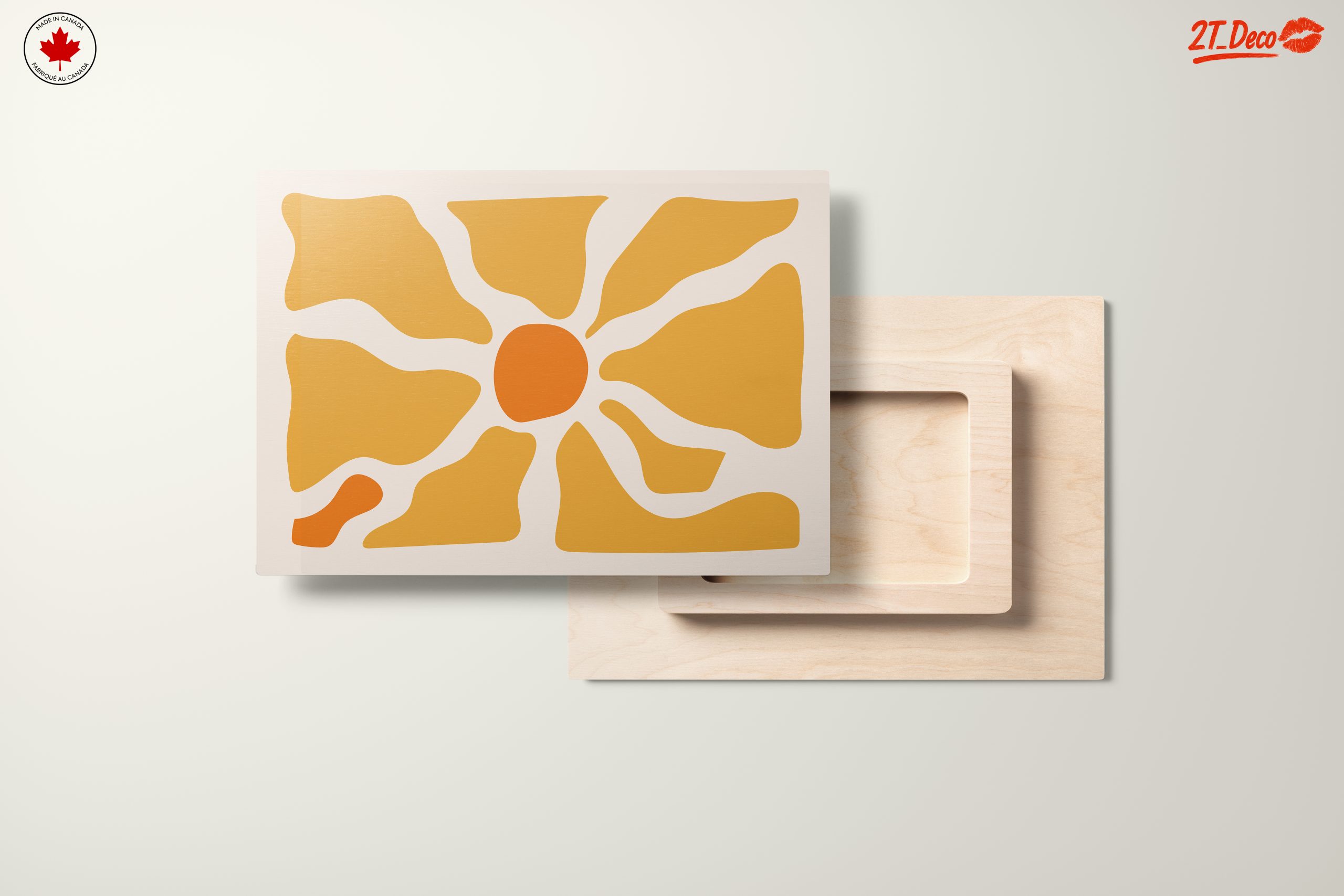 Warm Abstract Sunburst Design - Image 11
