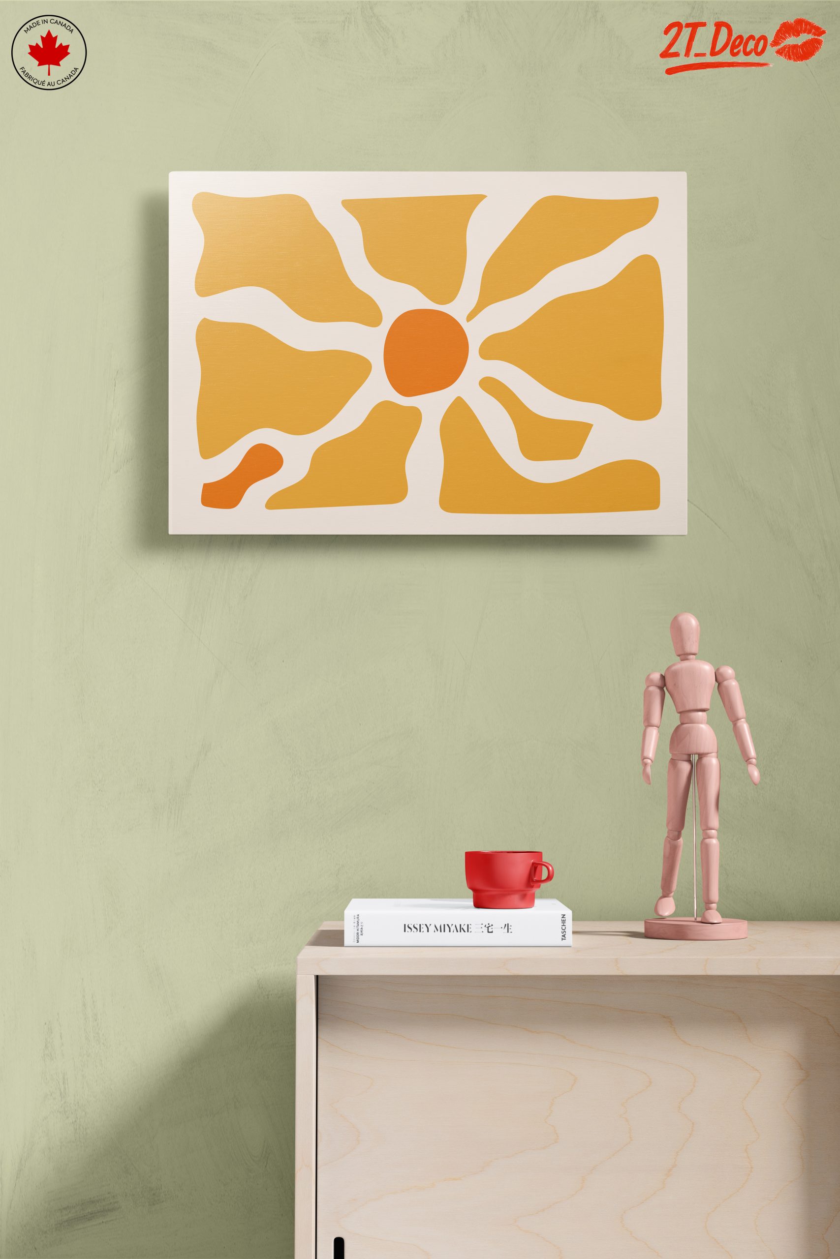 Warm Abstract Sunburst Design - Image 14