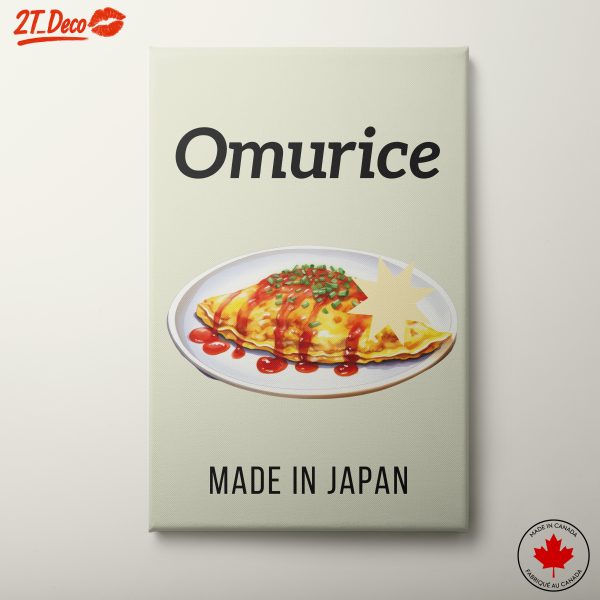 Omurice Abstract Art Featuring Japanese Cuisine