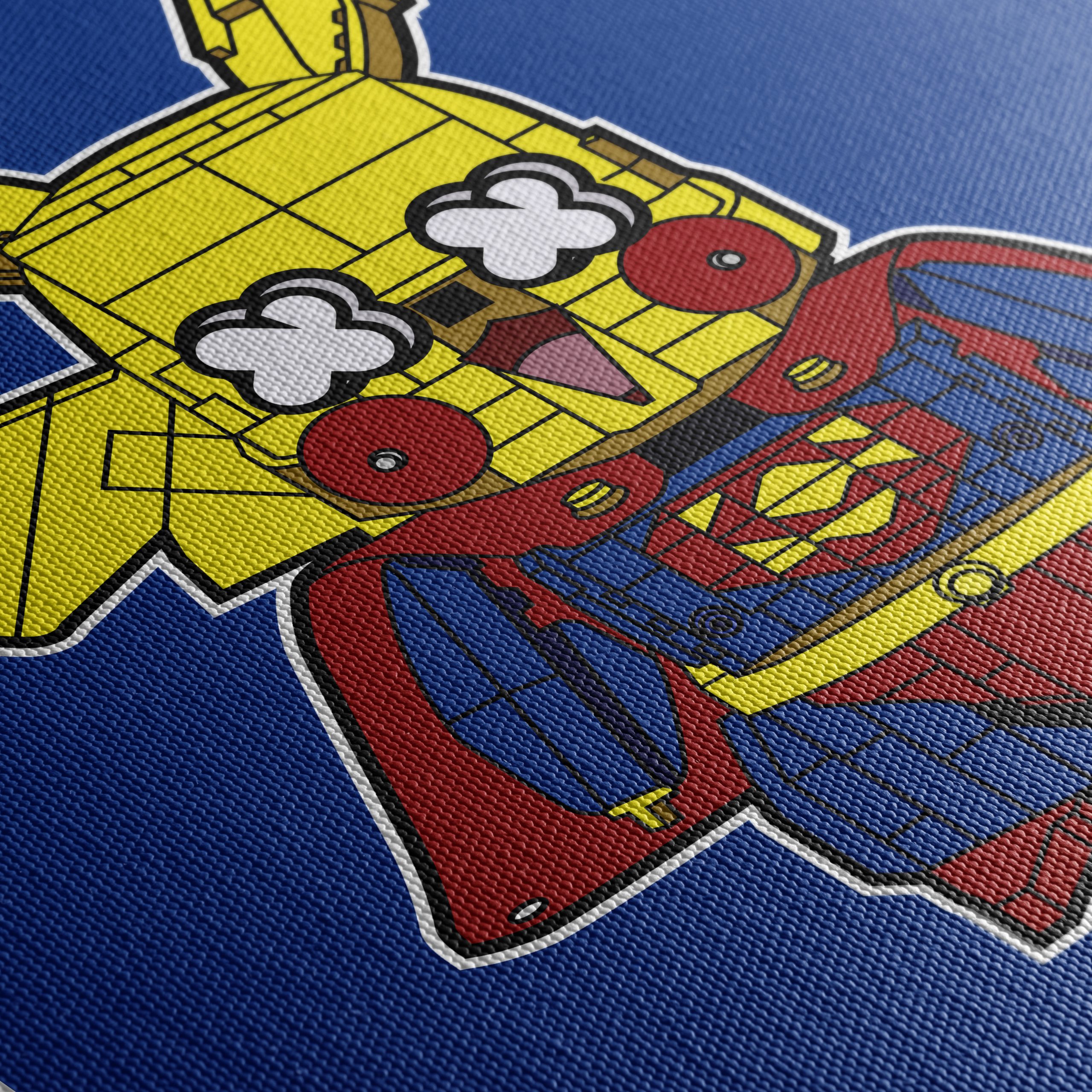 Whimsical Pikachu Superhero Illustration - Image 5