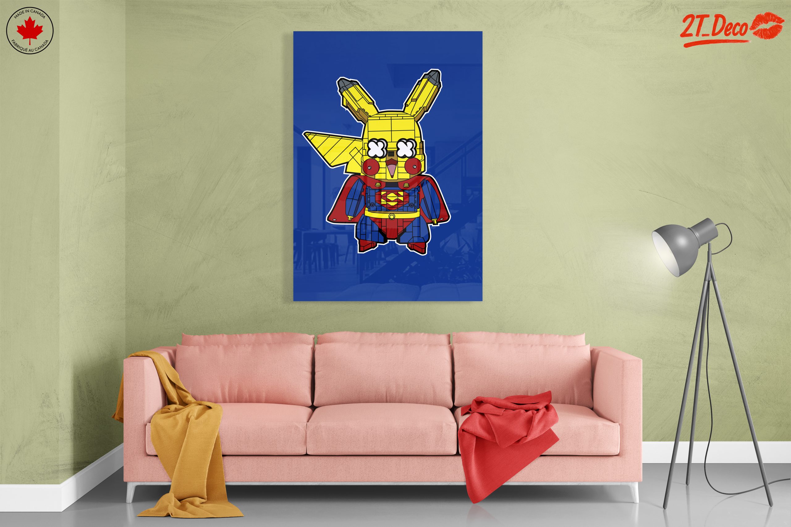 Whimsical Pikachu Superhero Illustration - Image 7