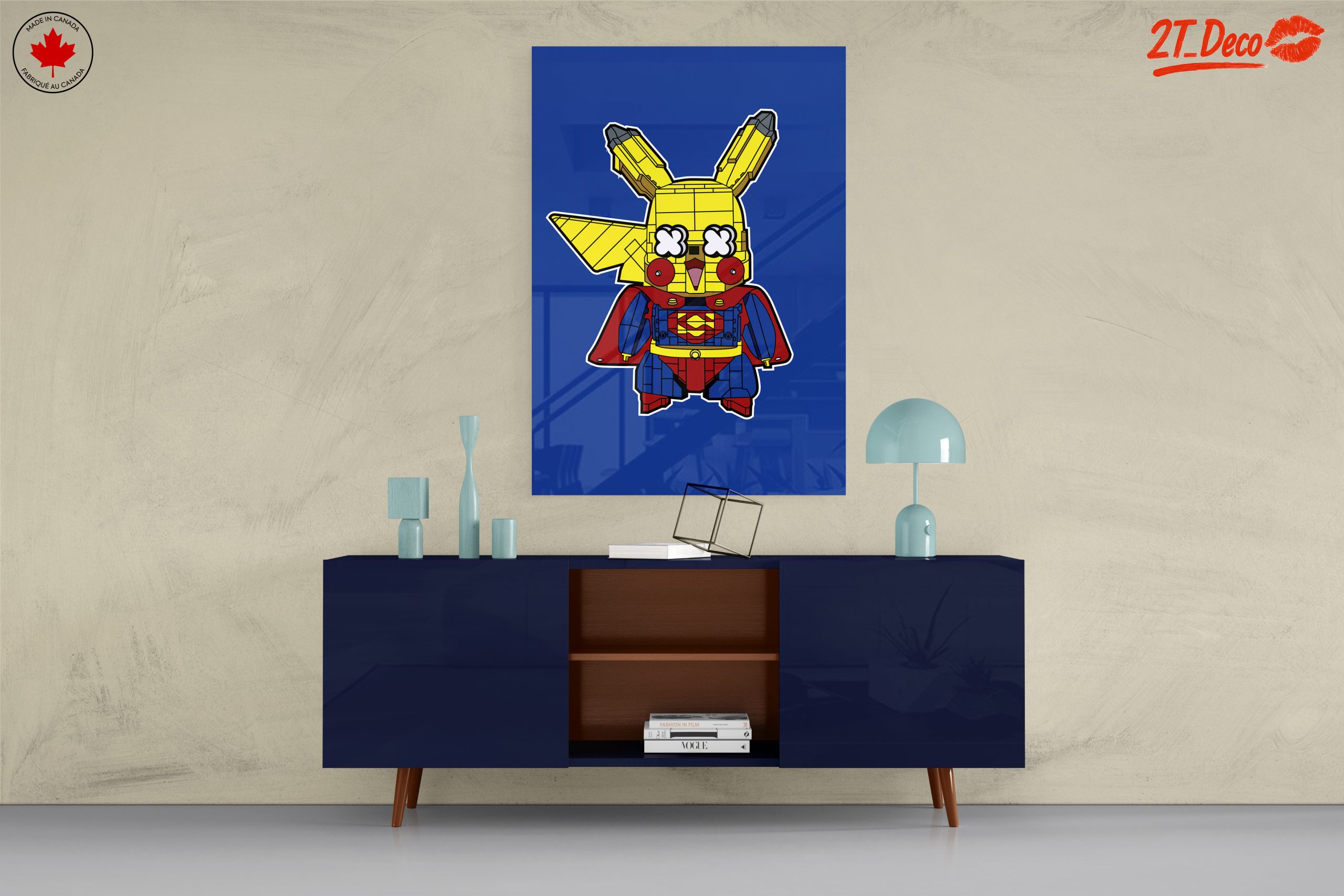 Whimsical Pikachu Superhero Illustration - Image 8