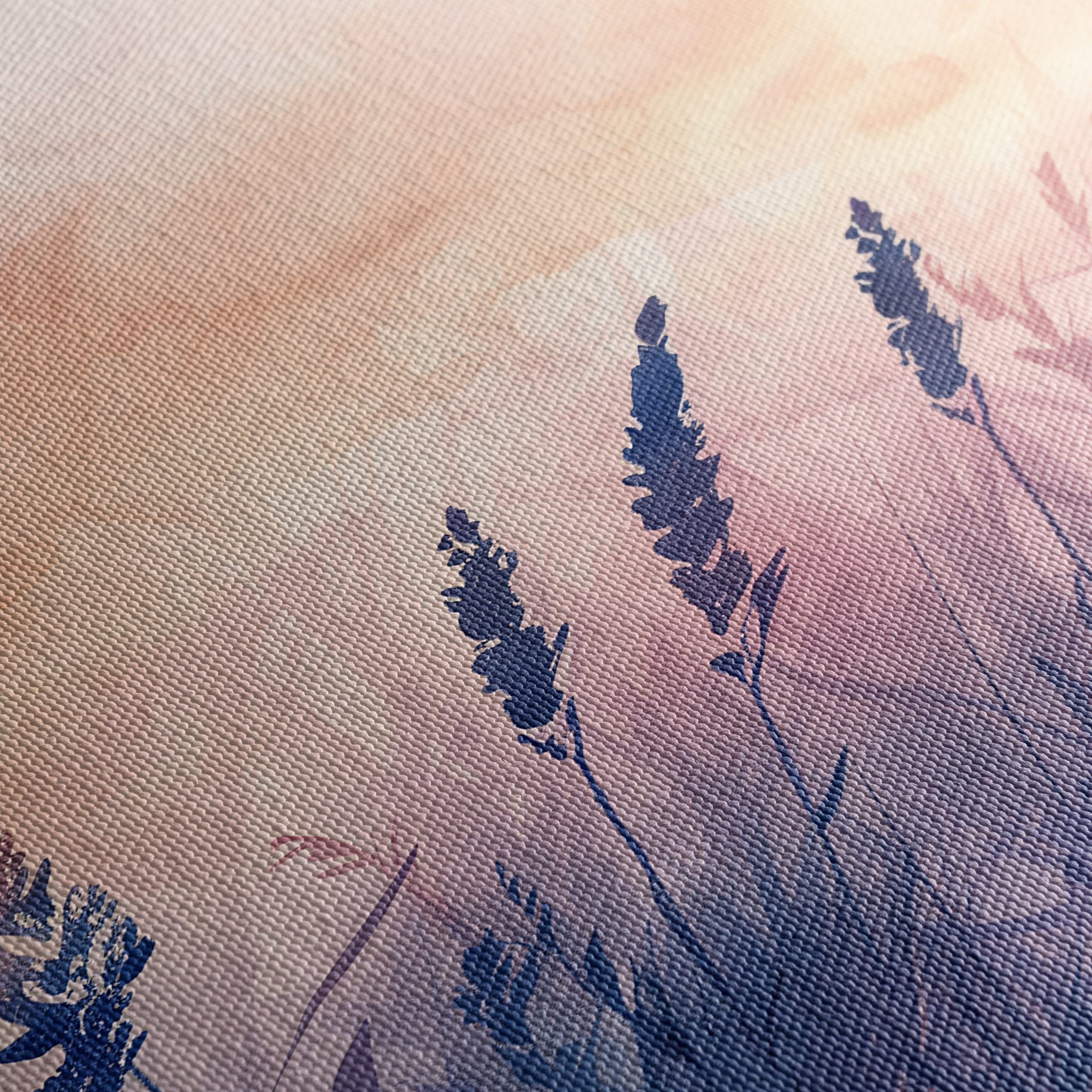 Abstract Botanical Landscape with Silhouetted Plants - Image 5