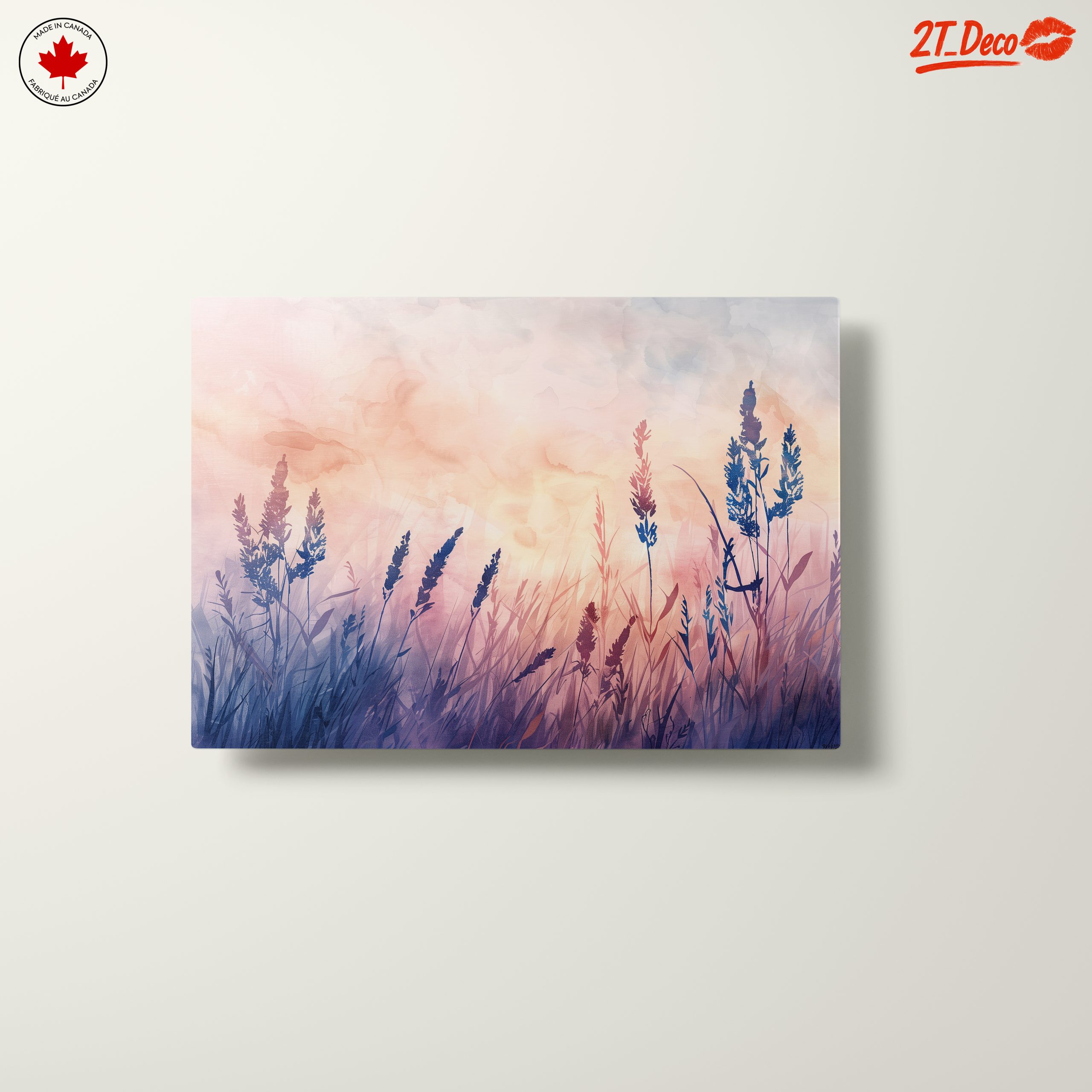 Abstract Botanical Landscape with Silhouetted Plants - Image 10