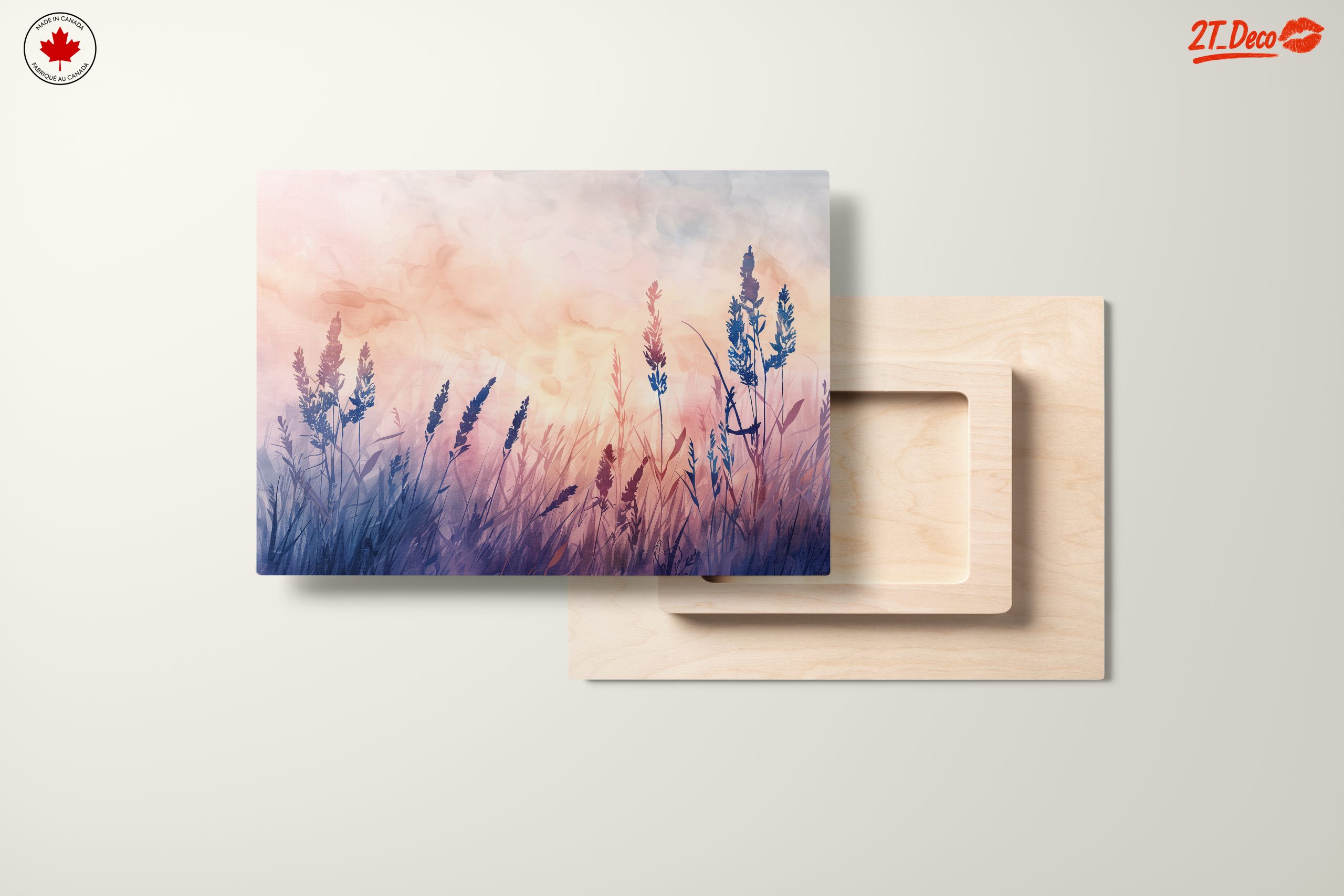 Abstract Botanical Landscape with Silhouetted Plants - Image 11