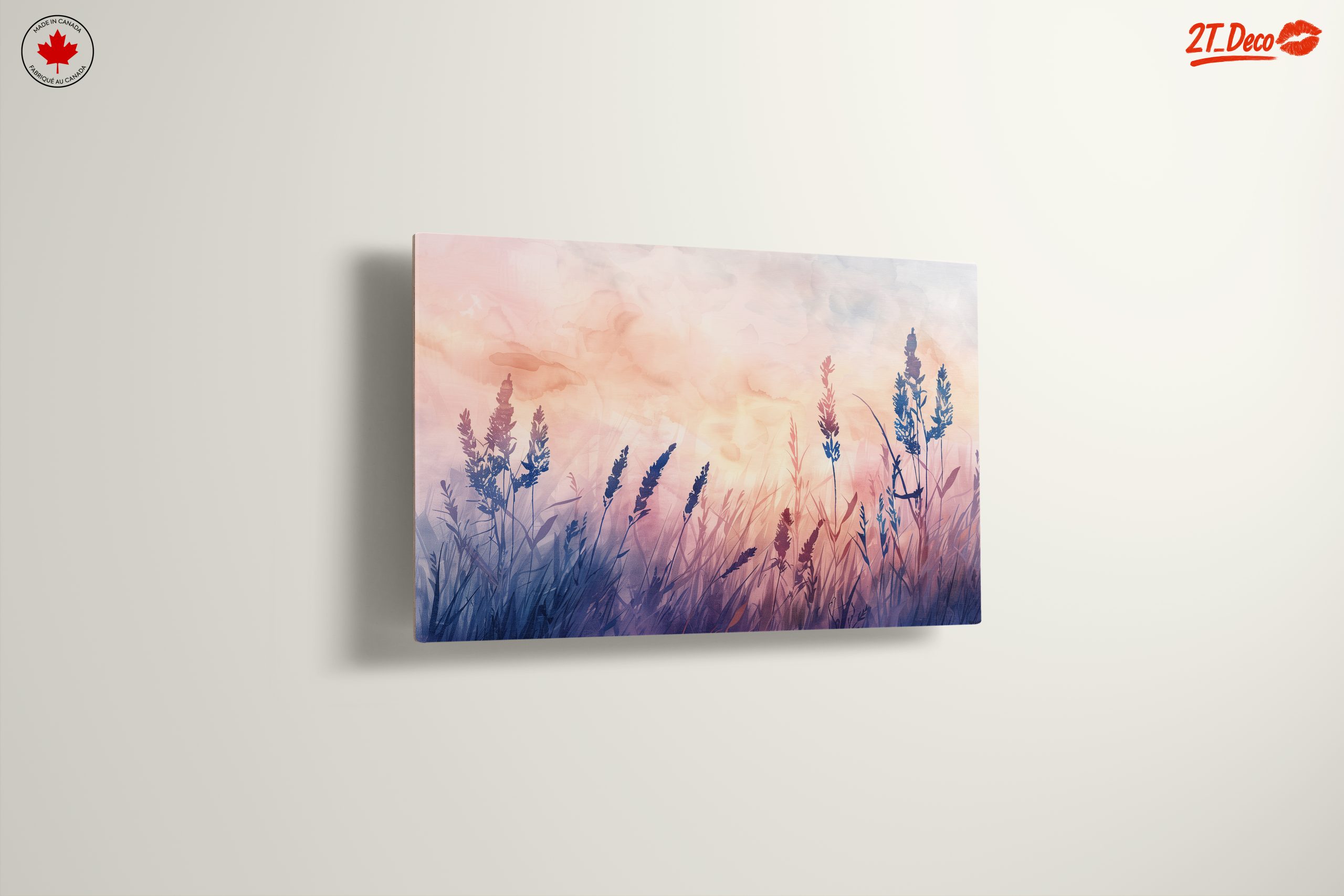 Abstract Botanical Landscape with Silhouetted Plants - Image 13