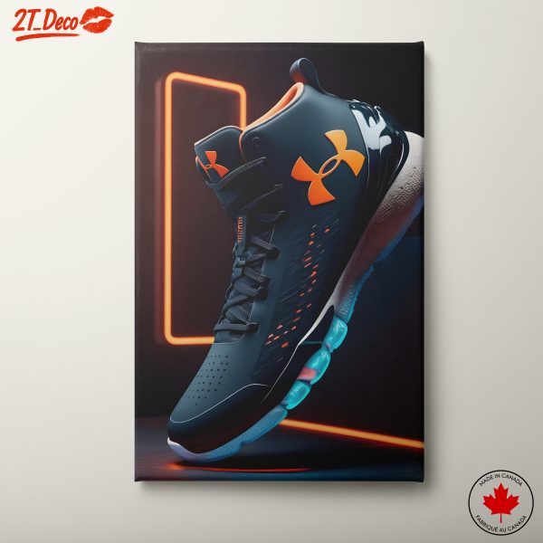 Stylish Nike Athletic Shoes in Dramatic Lighting