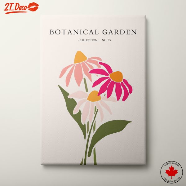 Stylized Floral Artwork in Botanical Garden Collection