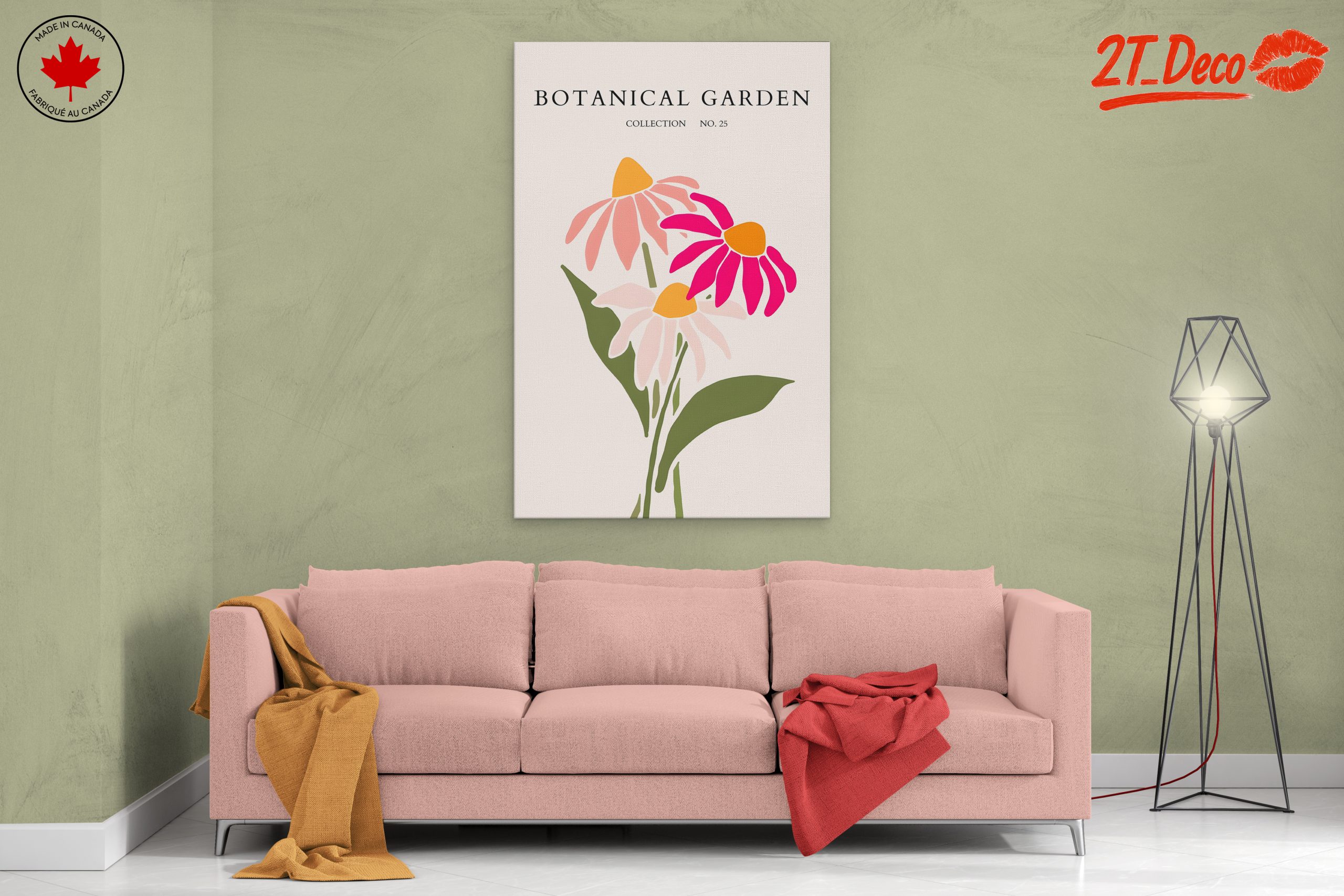 Stylized Floral Artwork in Botanical Garden Collection - Image 2