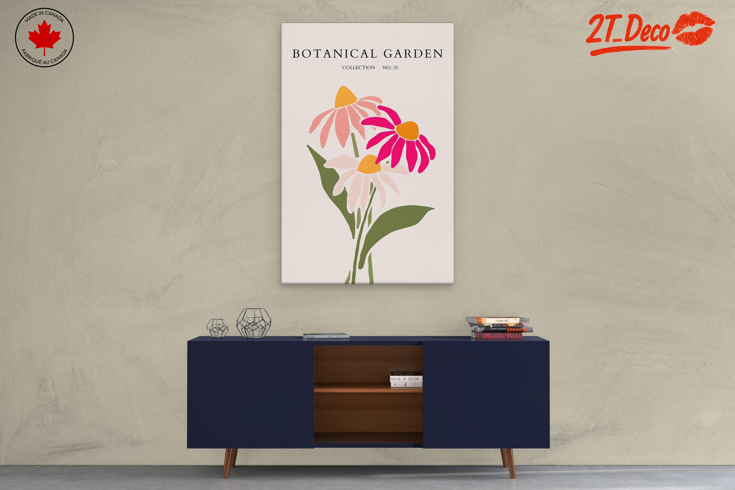 Stylized Floral Artwork in Botanical Garden Collection - Image 3