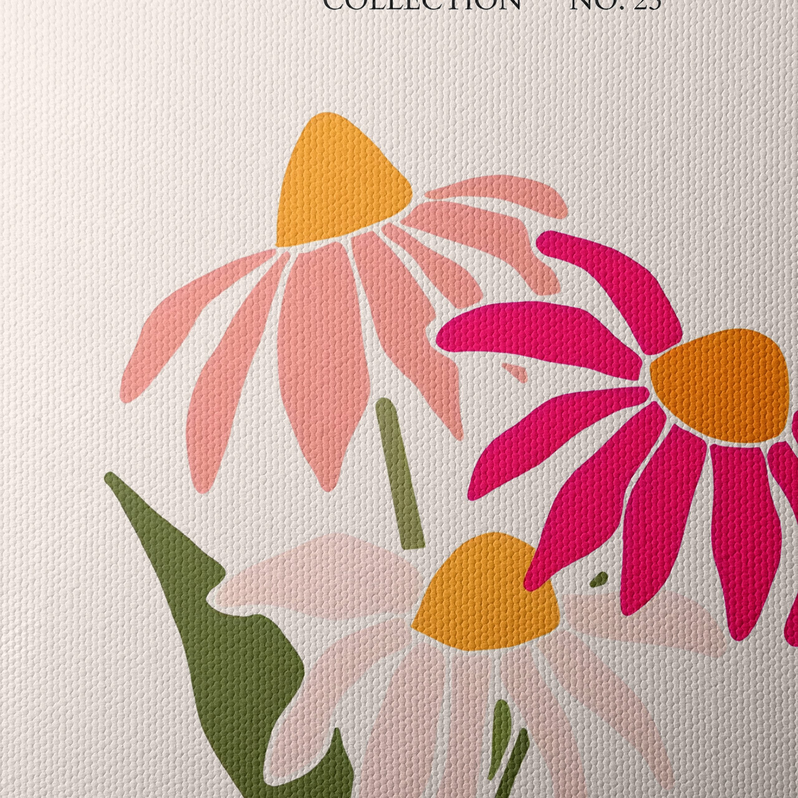 Stylized Floral Artwork in Botanical Garden Collection - Image 4