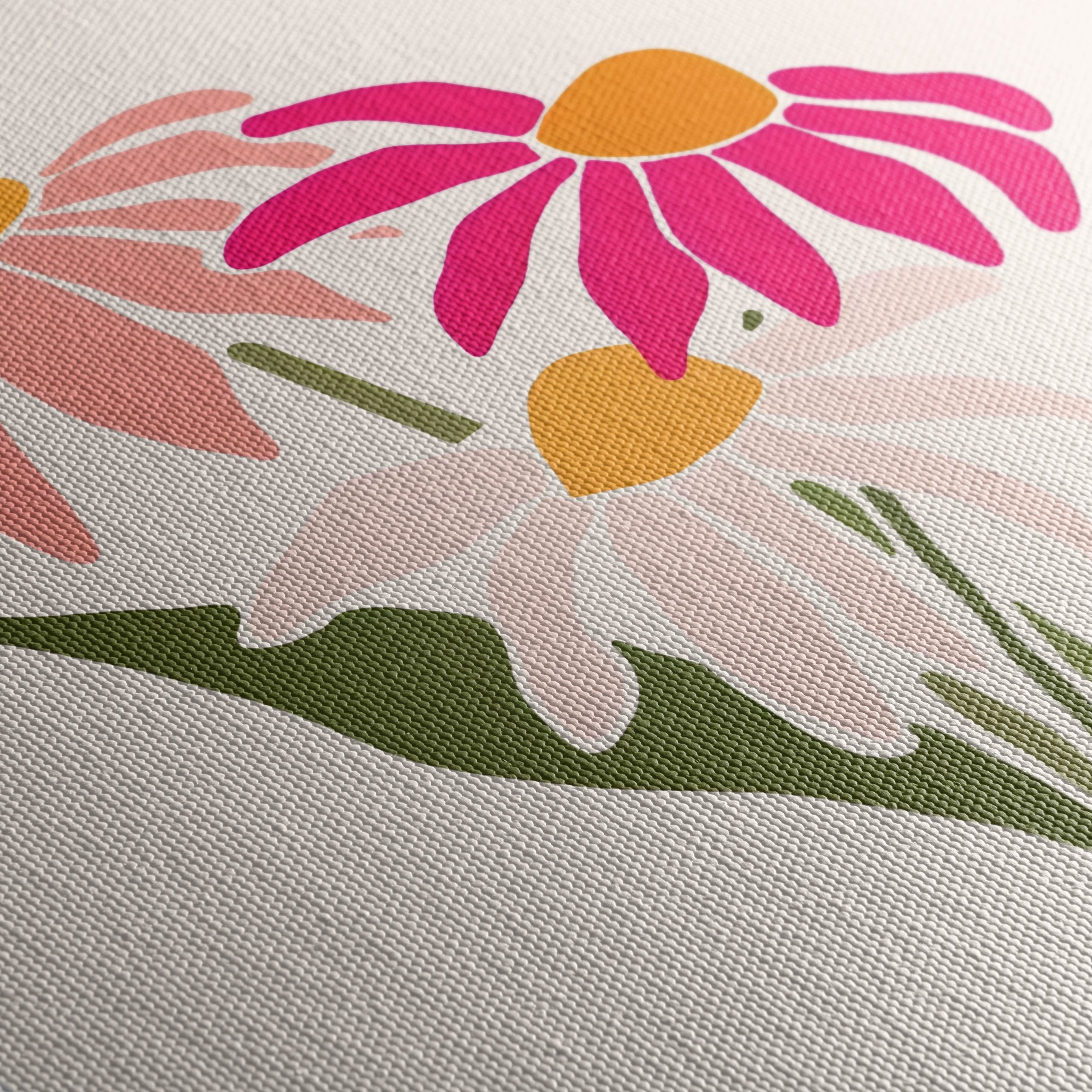 Stylized Floral Artwork in Botanical Garden Collection - Image 5