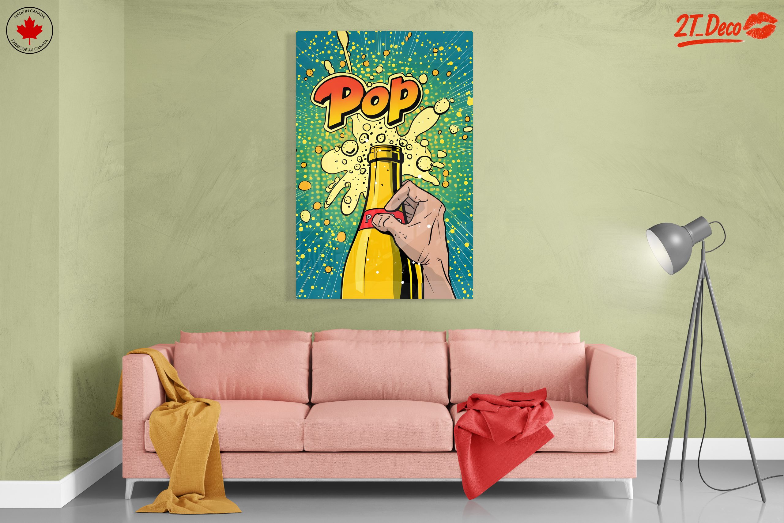 Dynamic Pop Art of a Champagne Bottle - Image 7