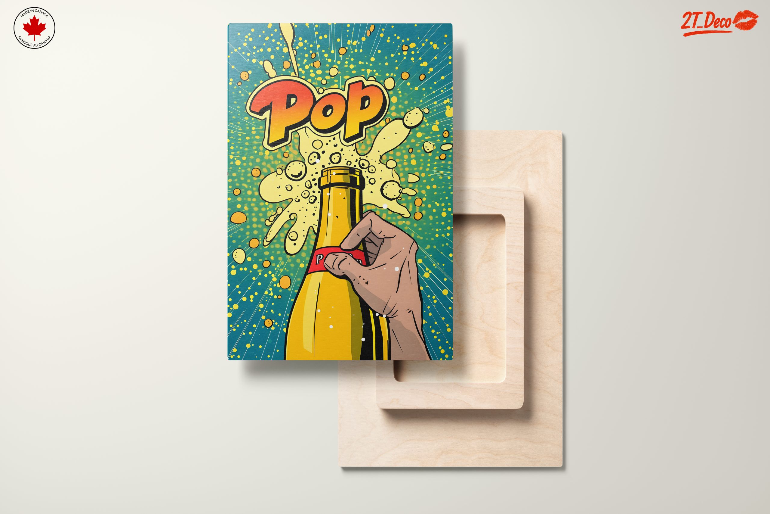 Dynamic Pop Art of a Champagne Bottle - Image 11