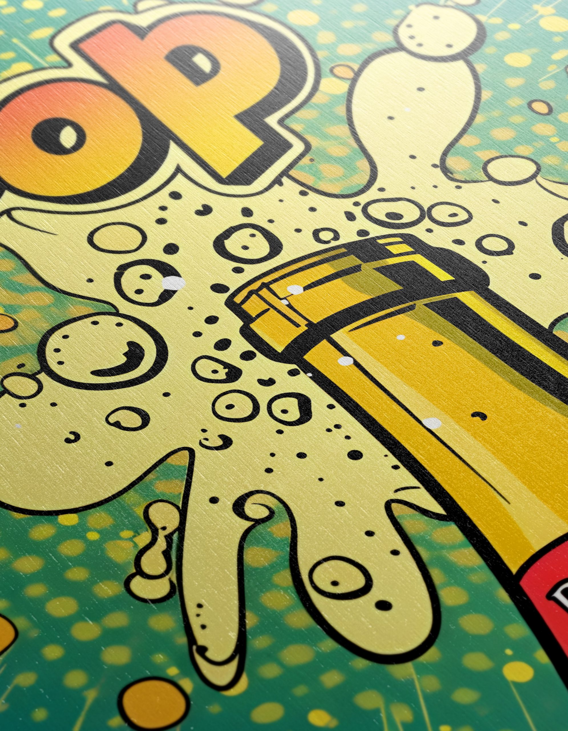 Dynamic Pop Art of a Champagne Bottle - Image 12