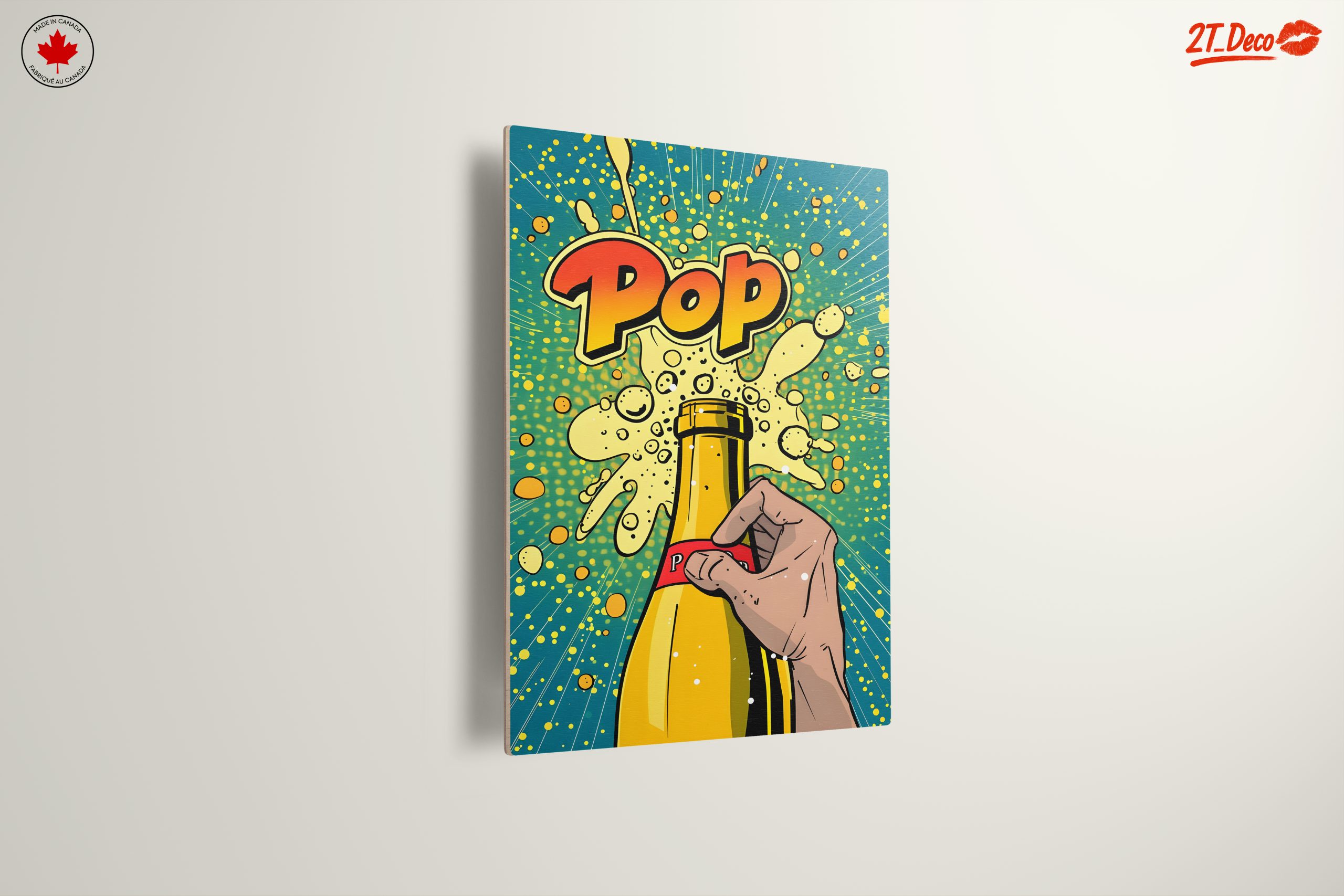 Dynamic Pop Art of a Champagne Bottle - Image 13