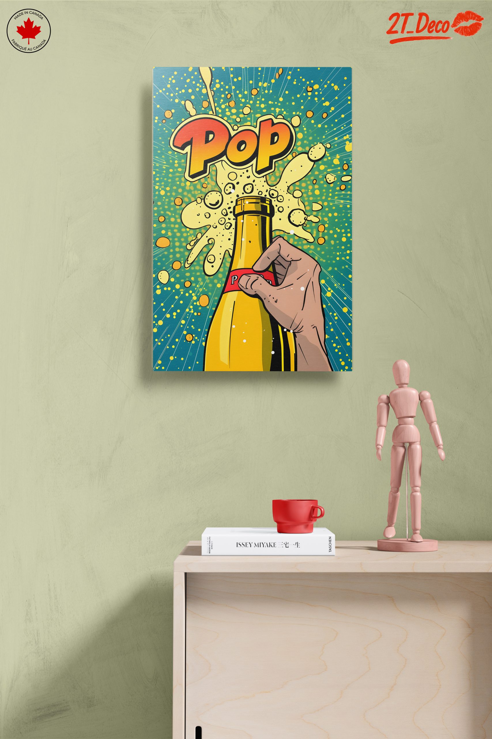 Dynamic Pop Art of a Champagne Bottle - Image 14