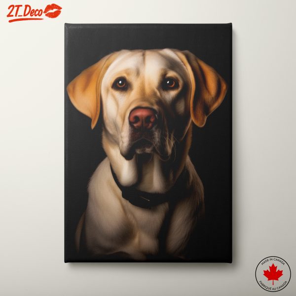 Realistic Portrait of a Labrador Retriever