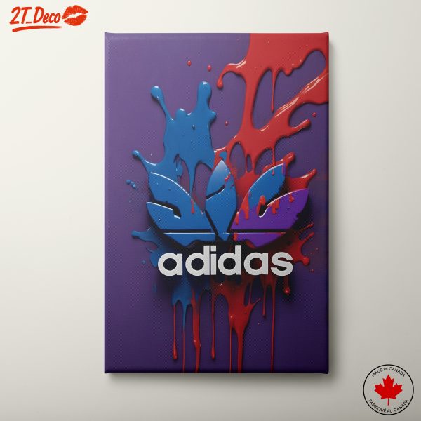 Colorful Adidas Logo Art