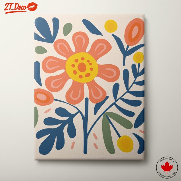 Vibrant Floral Abstract Art for Home