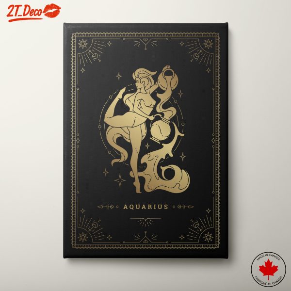 Aquarius Zodiac Sign Wall Art