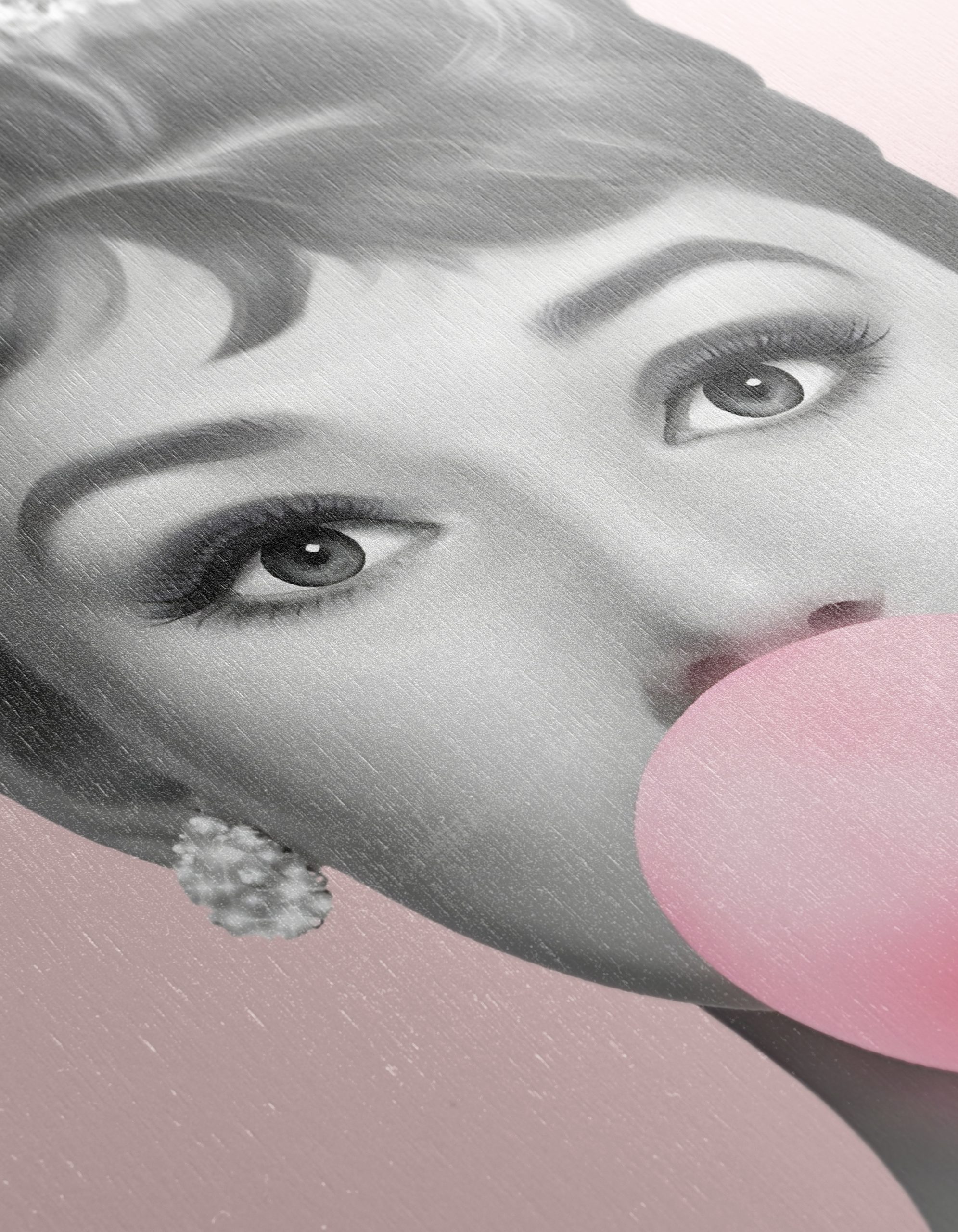 Elegant Woman with Bubblegum in Pop Art Style - Image 12