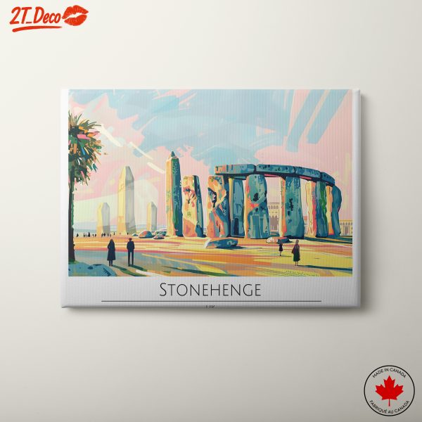Vibrant Artistic Representation of Stonehenge