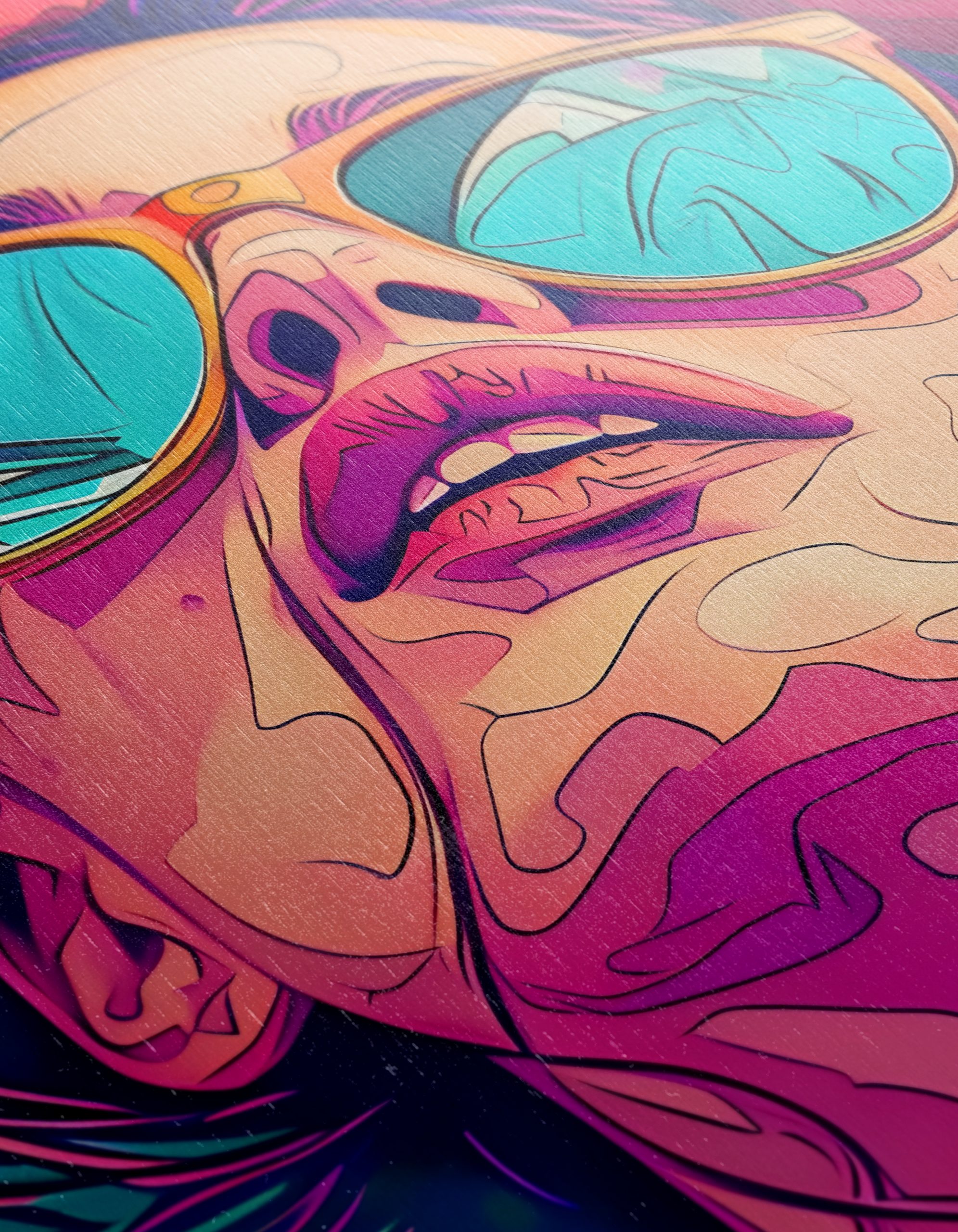 Vibrant Pop Art Portrait with Oranges - Image 12