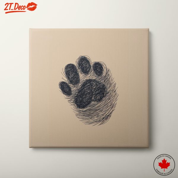 Stylized Animal Paw Illustration Art