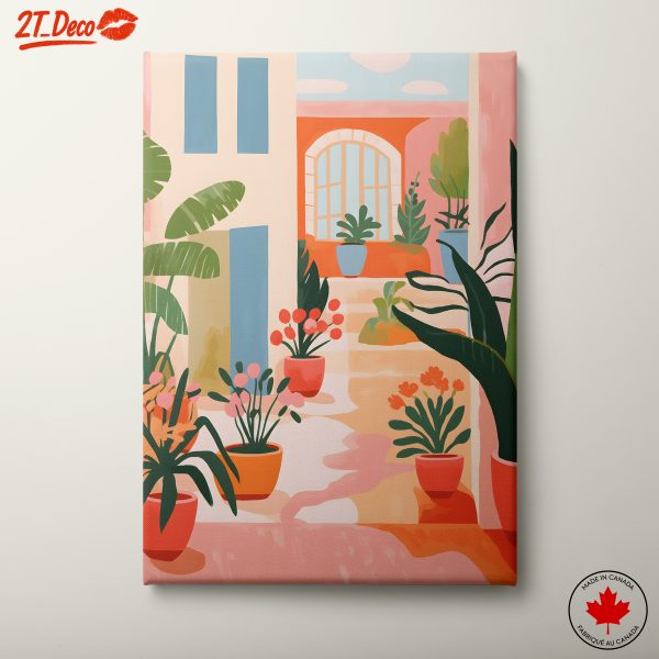 Stylized Botanical Interior Art