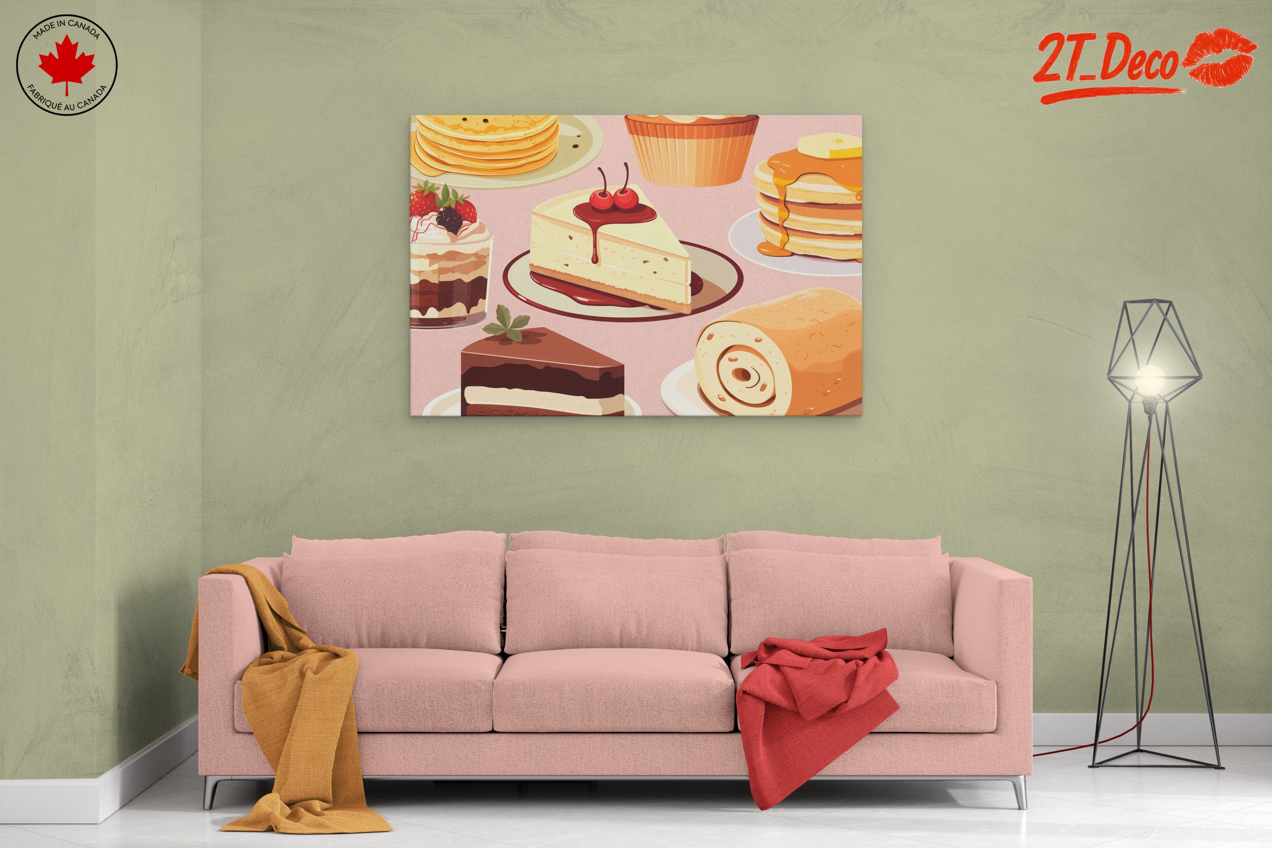 Delicious Abstract Food Art Poster - Image 2