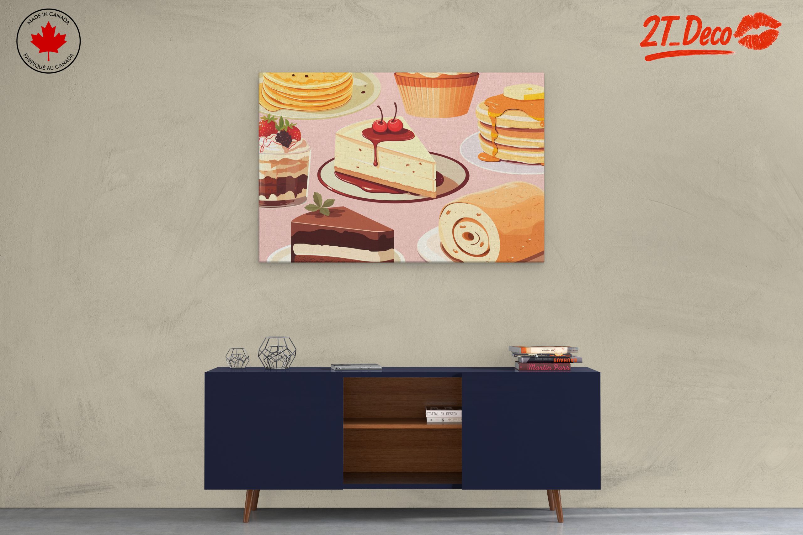 Delicious Abstract Food Art Poster - Image 3