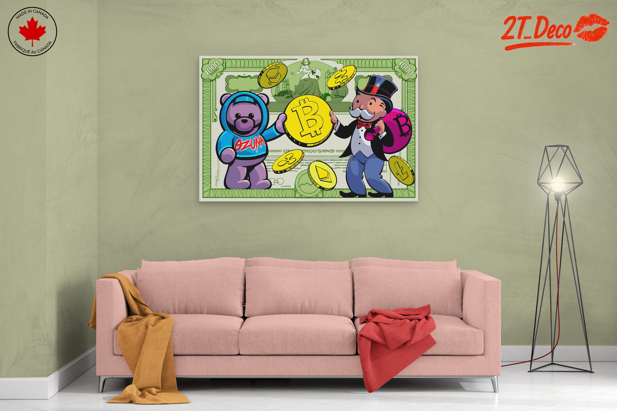 Playful Cryptocurrency Pop Art with Colorful Characters - Image 2